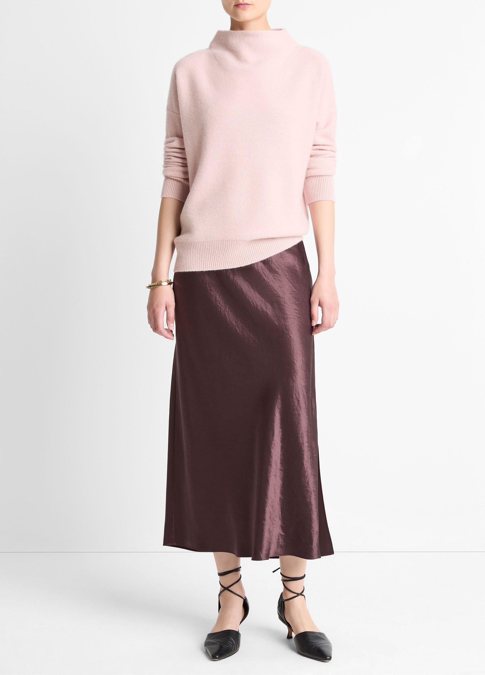 Plush Cashmere Funnel-Neck Sweater image number 3