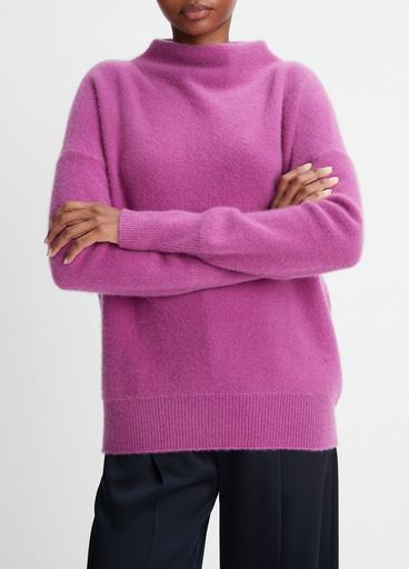 Plush Cashmere Funnel Neck Sweater image number 1