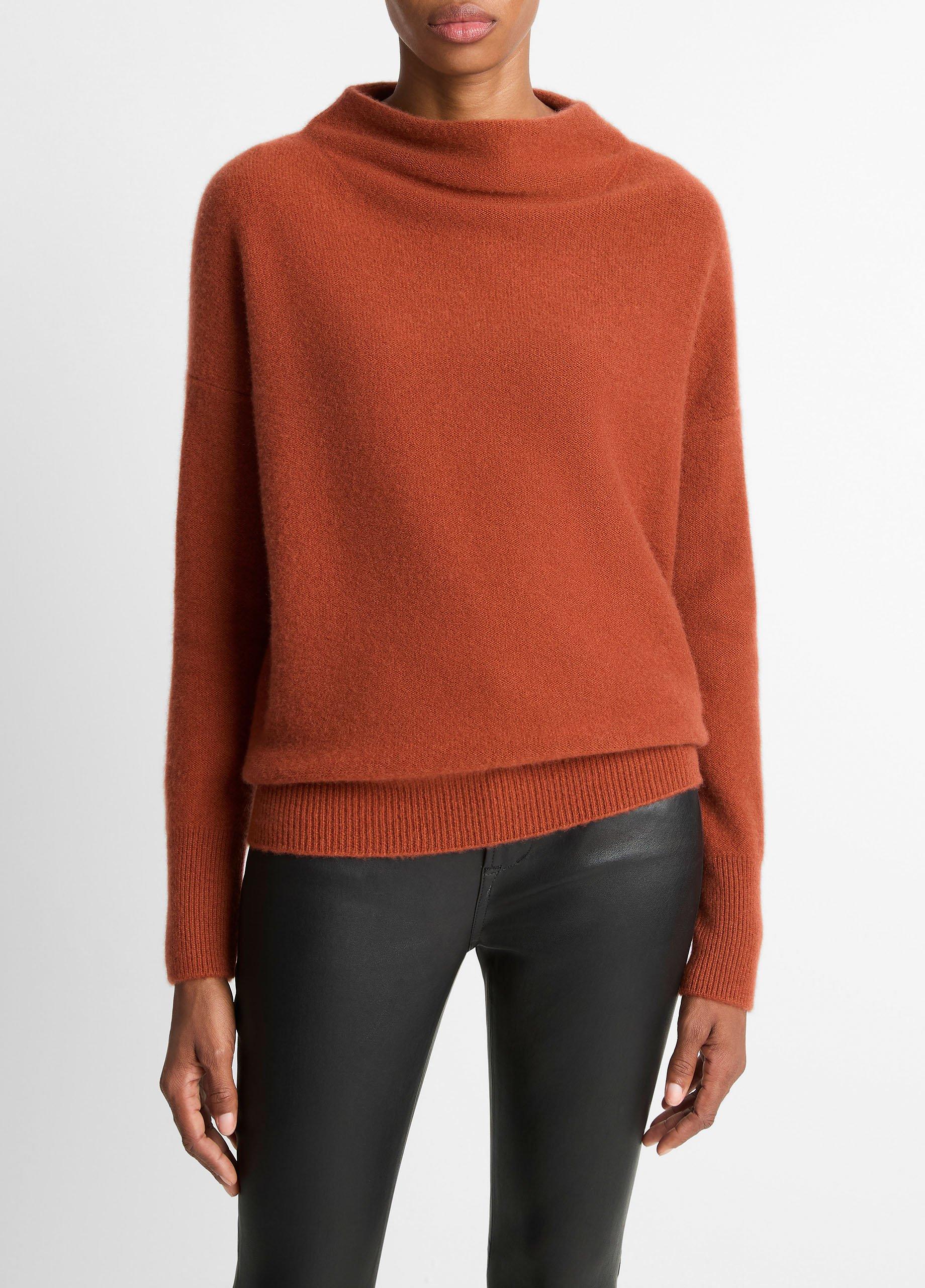 Plush Cashmere Funnel-Neck Sweater image number 0