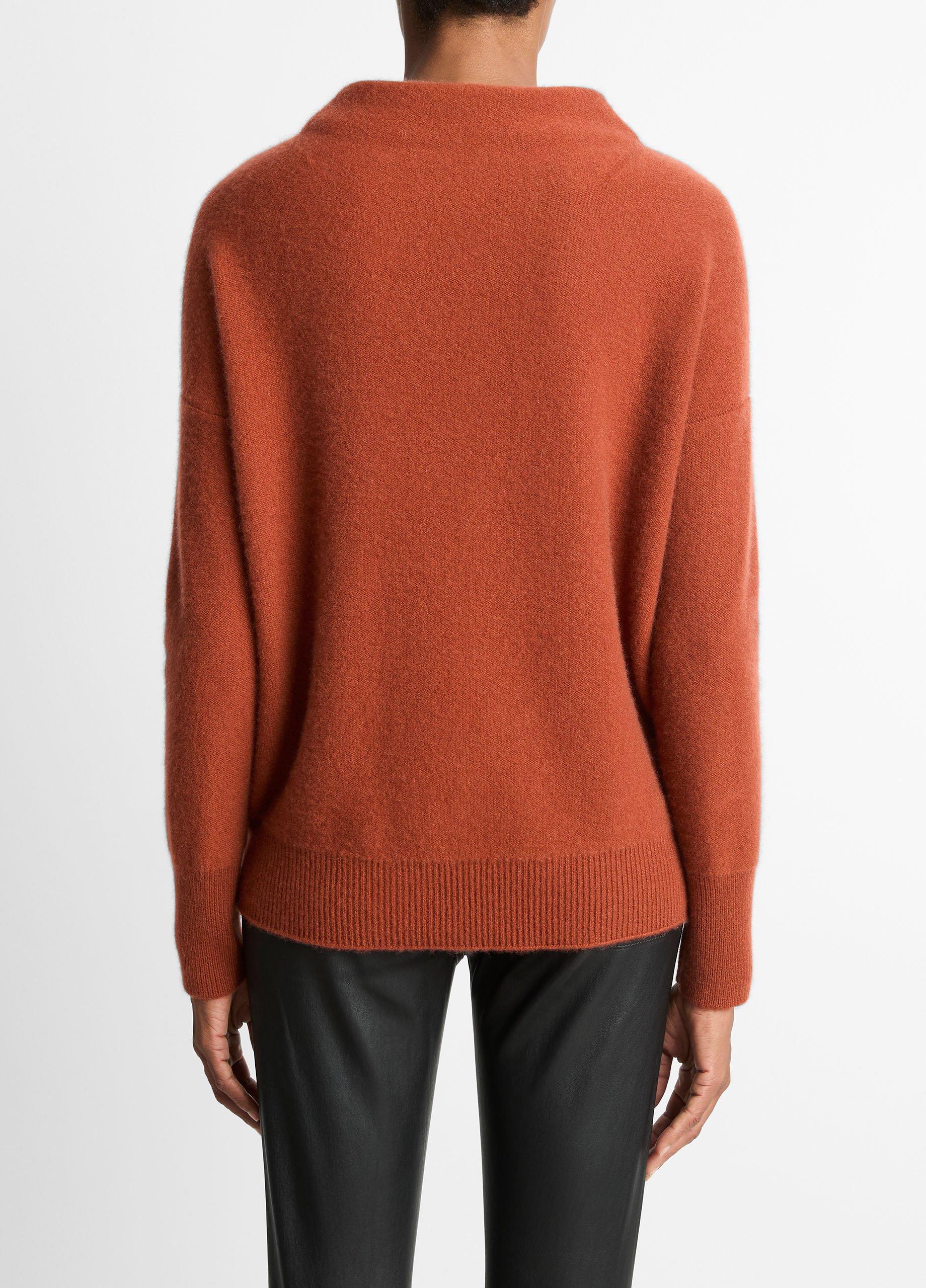 Plush Cashmere Funnel-Neck Sweater image number 2