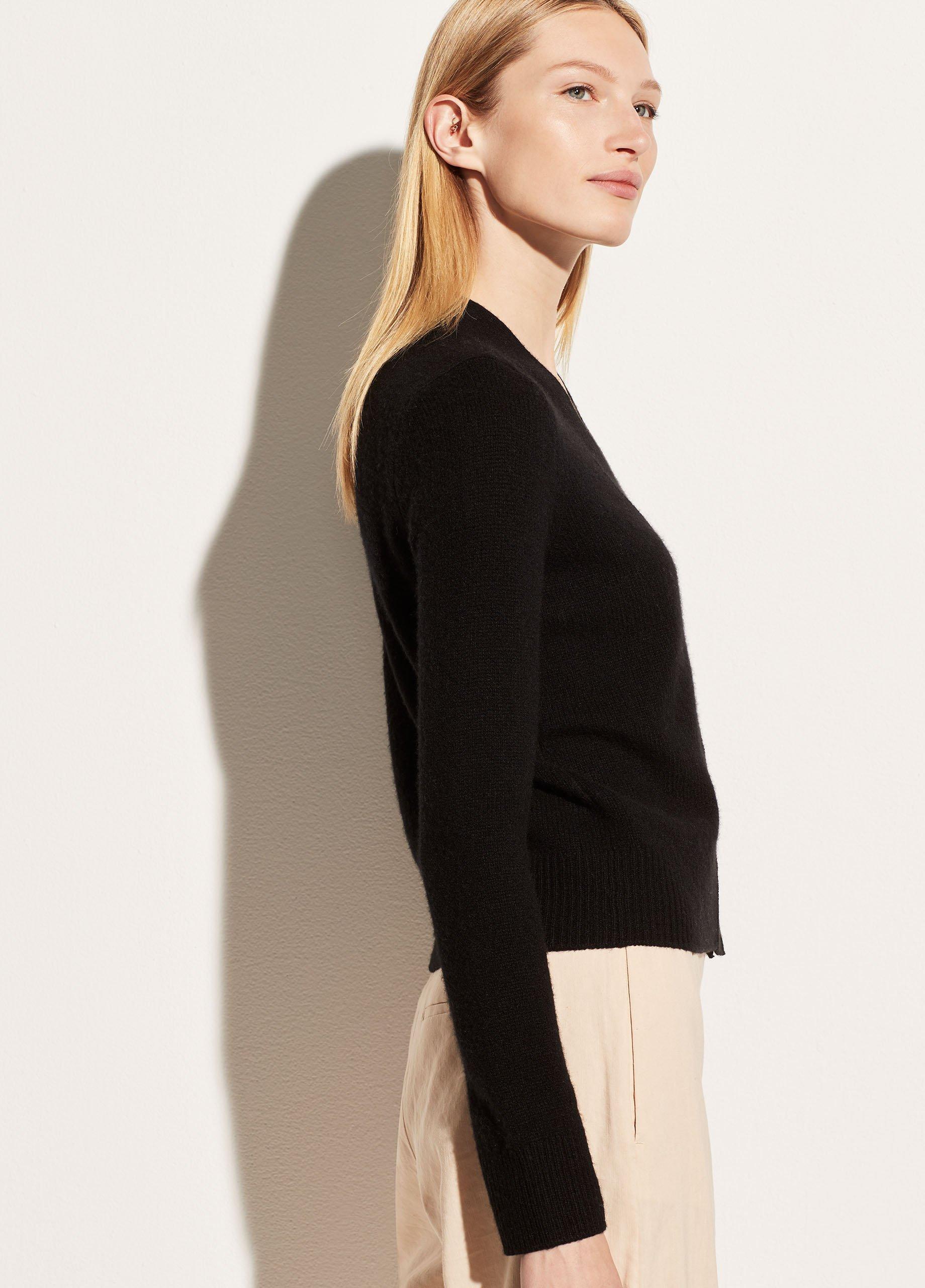 Cashmere Shrunken Button Cardigan image number 2