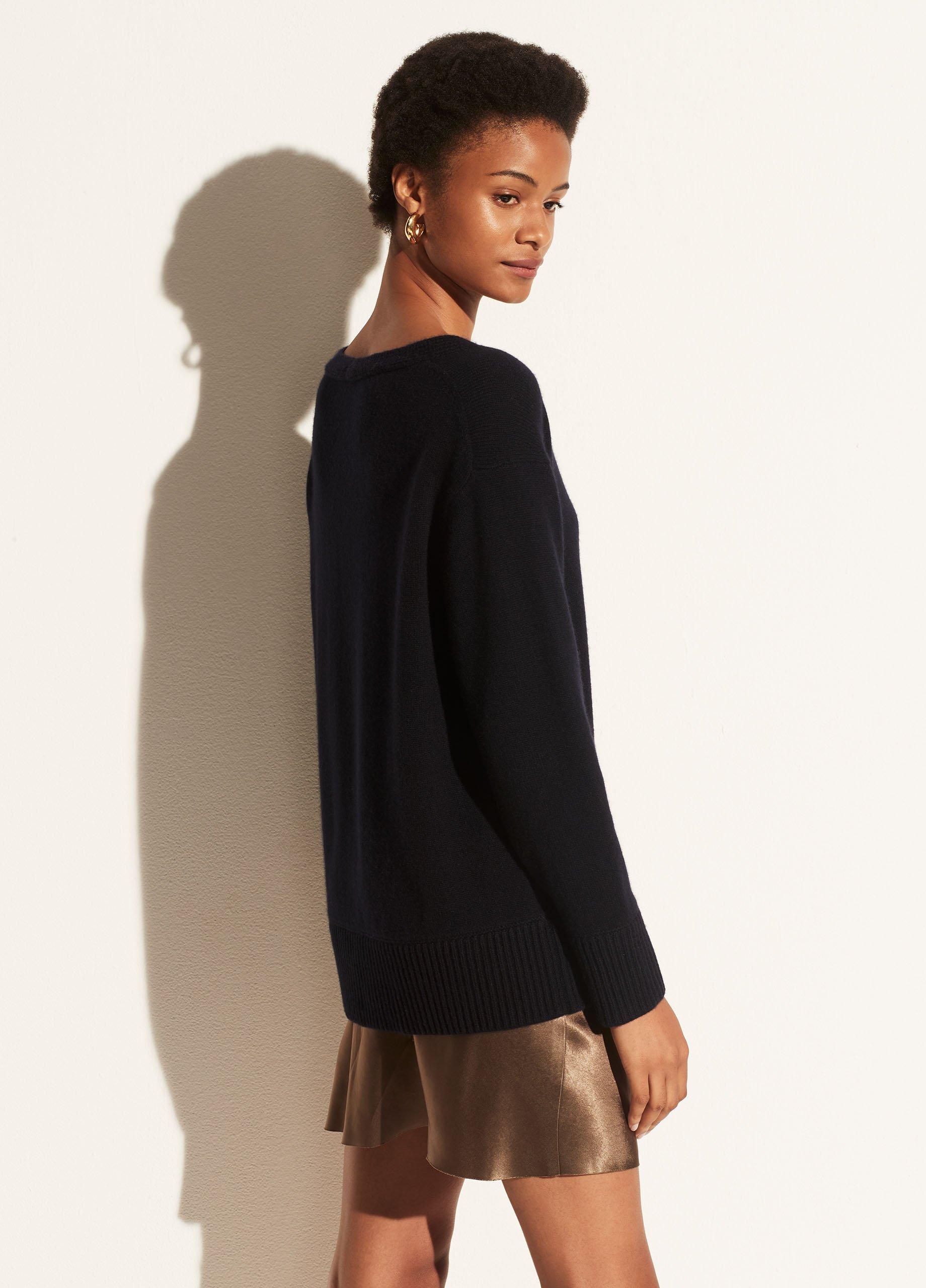 Cashmere Rib Trim V-Neck Tunic image number 2