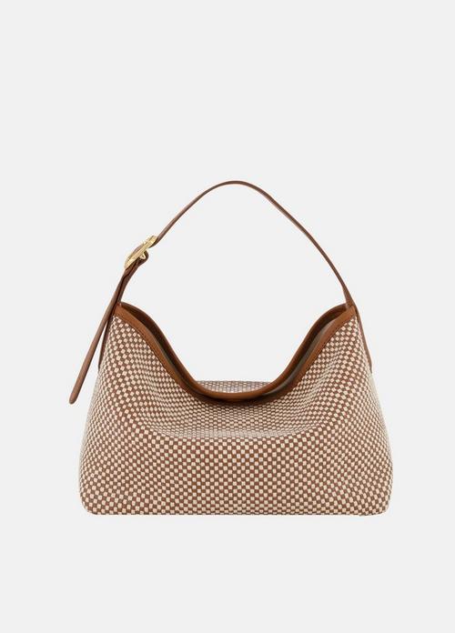 Vivian Woven Leather Small Hobo Bag