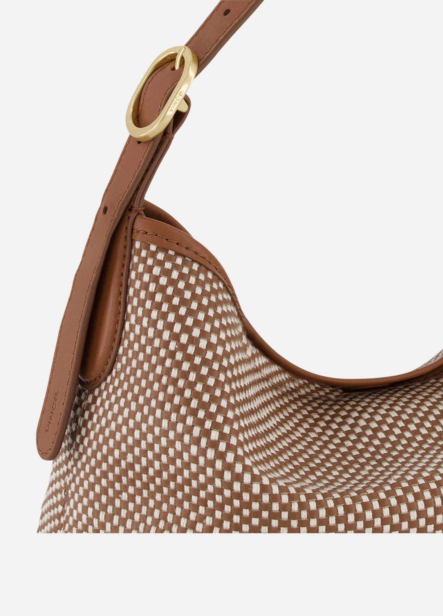 Vivian Woven Leather Small Hobo Bag image number 1