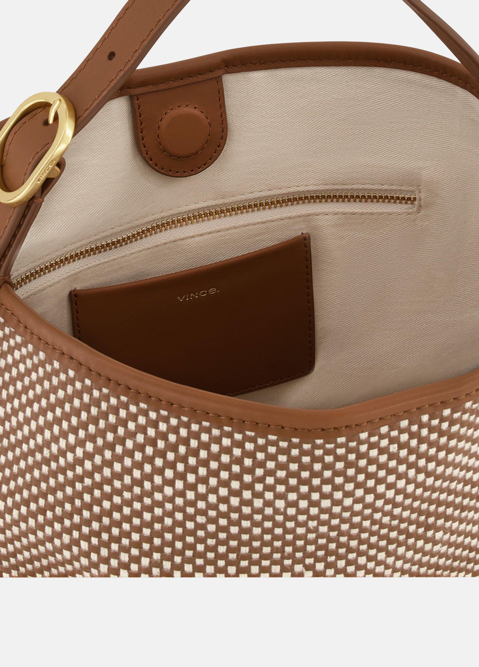 Vivian Woven Leather Small Hobo Bag image number 2
