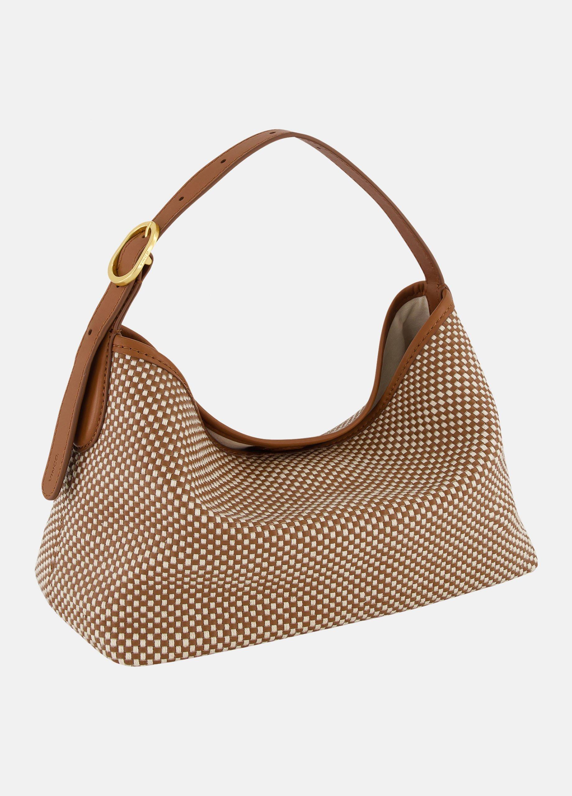 Vivian Woven Leather Small Hobo Bag image number 3