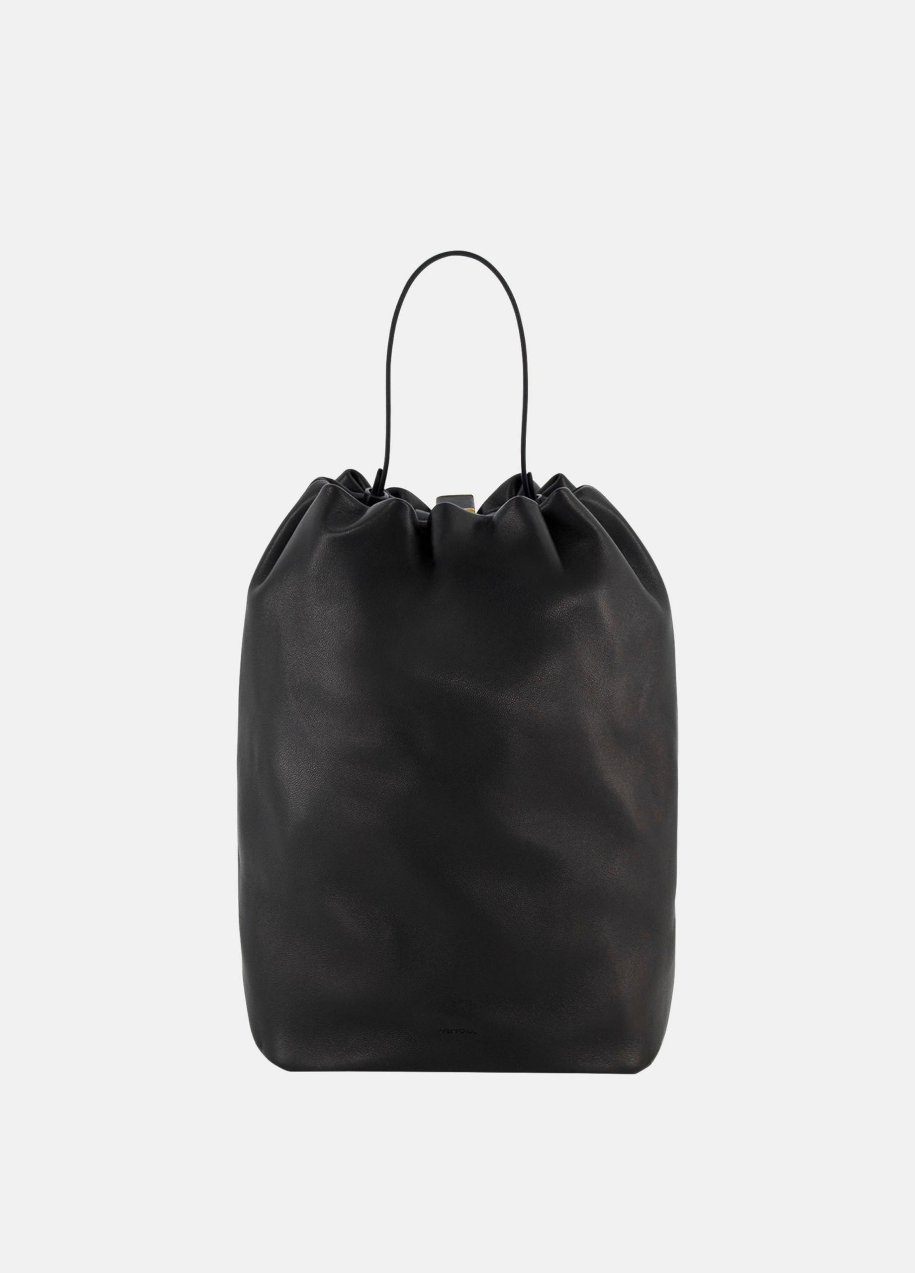 Sarai Leather Drawstring Backpack image number 0