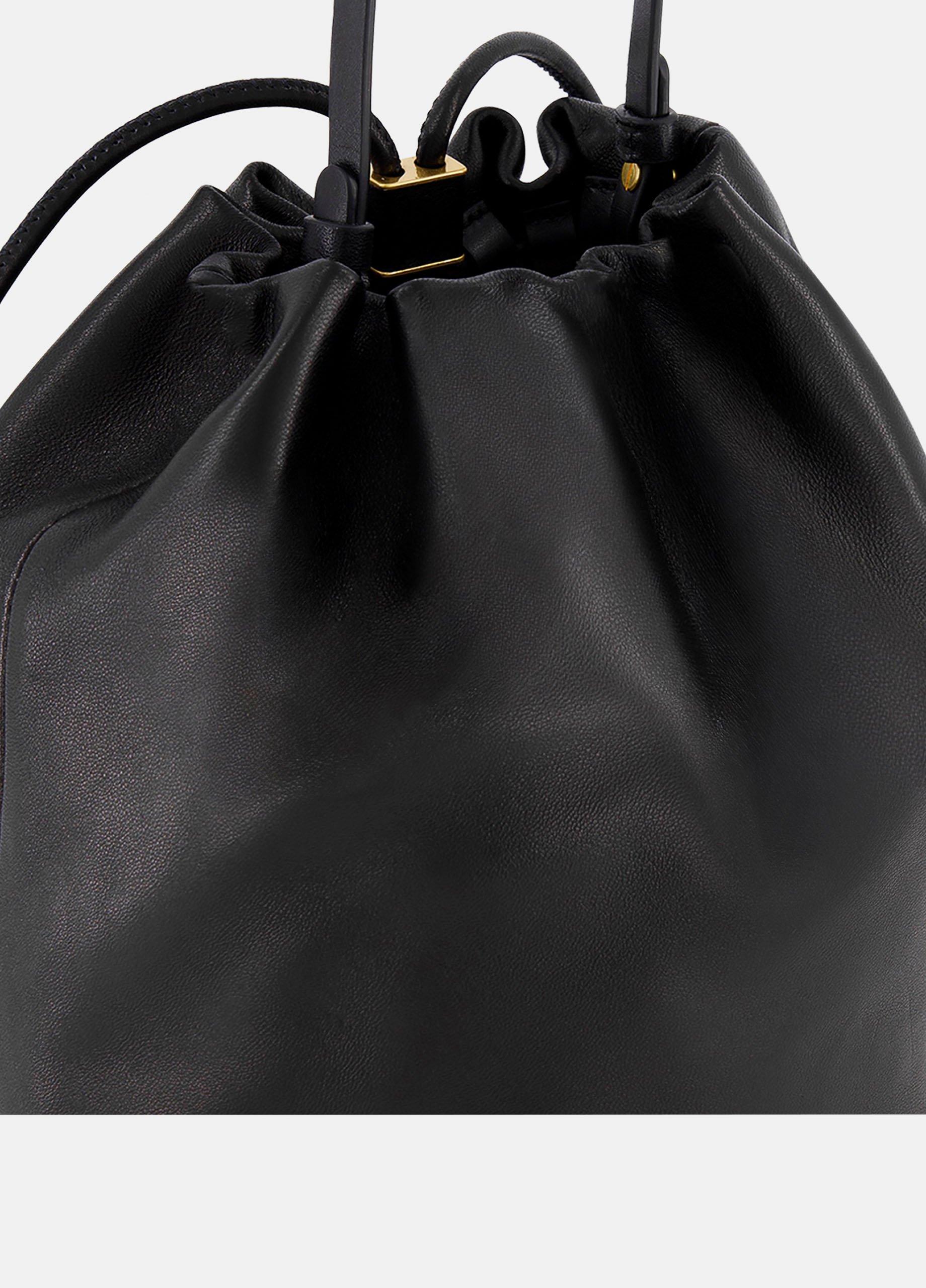 Sarai Leather Drawstring Backpack image number 1