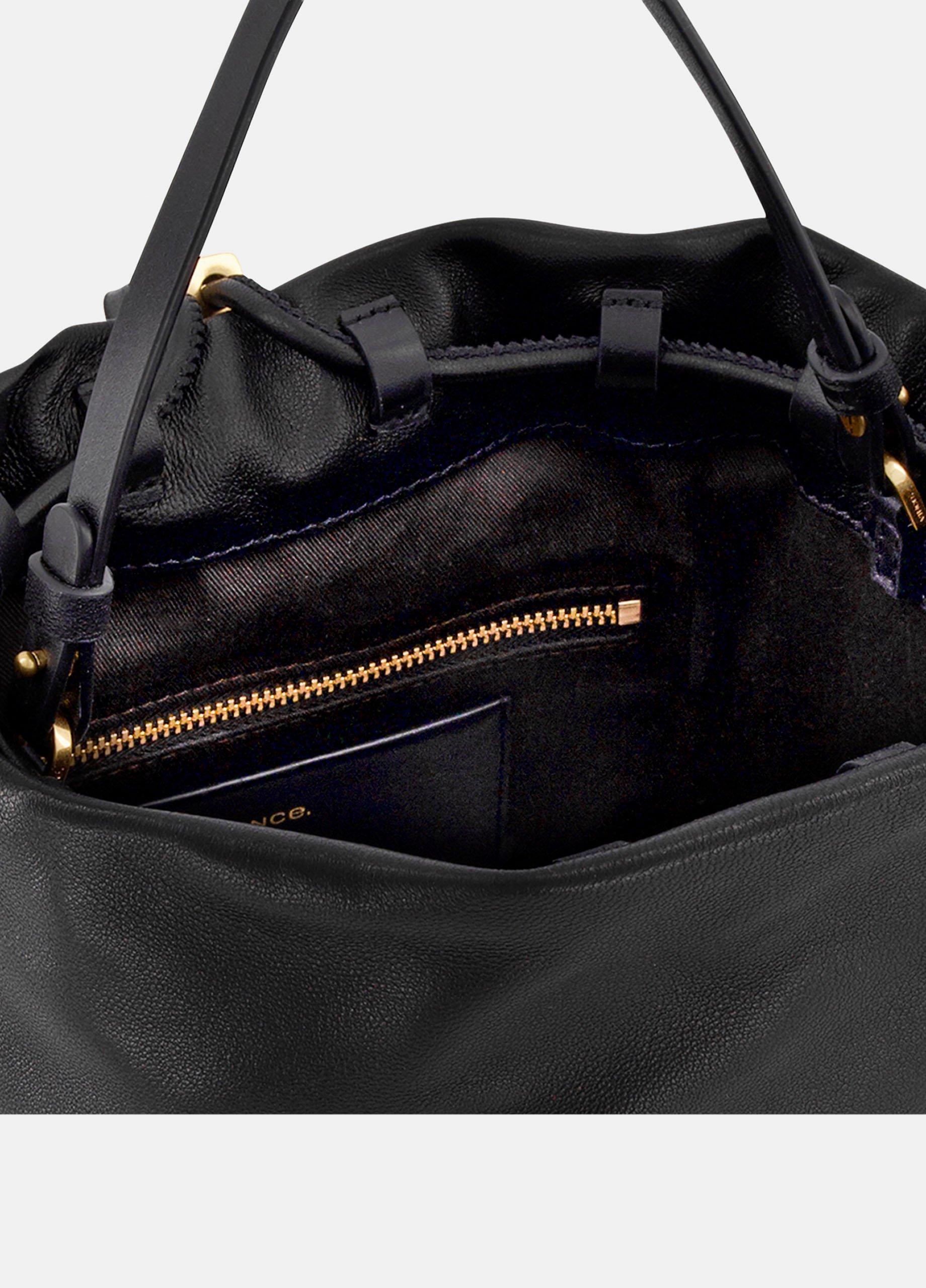 Sarai Leather Drawstring Backpack image number 2