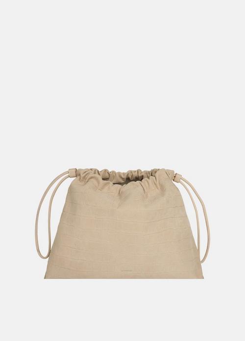 Sarai Croc-Embossed Nubuck Leather Crossbody