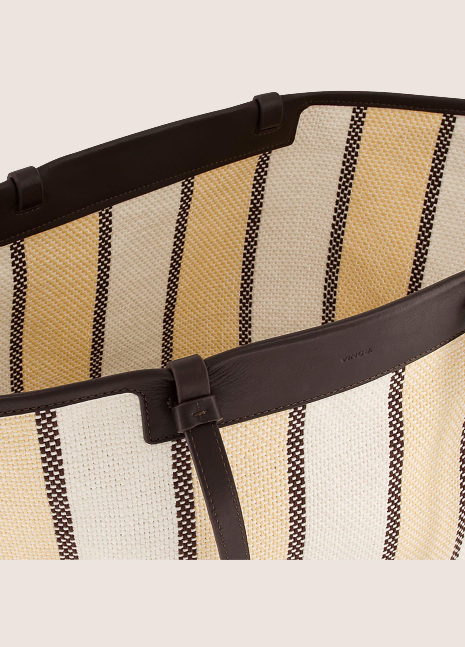 Marin Woven Cotton Large Tote image number 2
