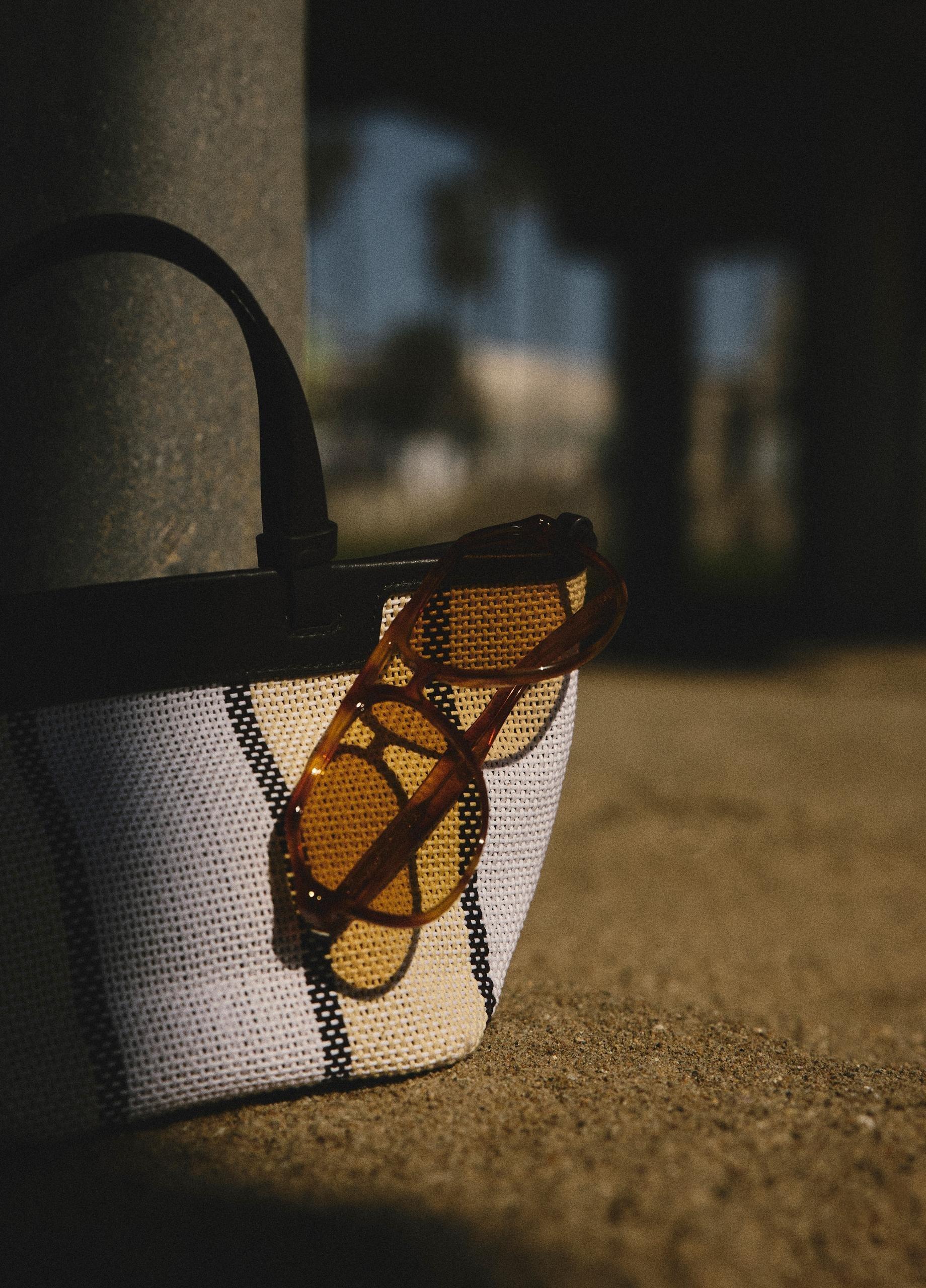 Marin Woven Cotton Mini Tote image number 4