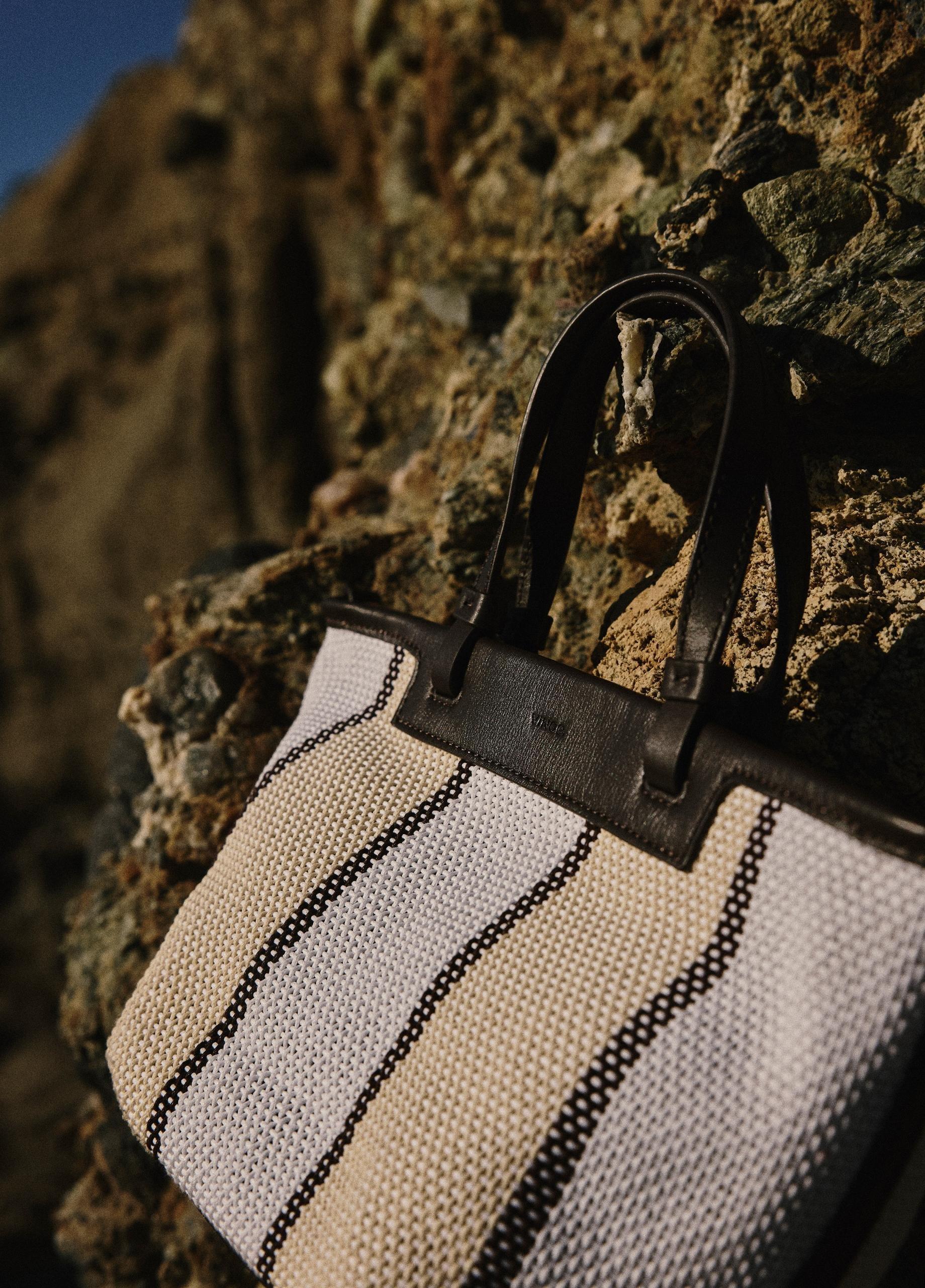 Marin Woven Cotton Mini Tote image number 5