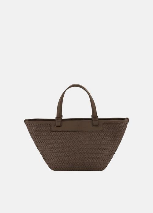 Marin Woven Leather Mini Tote
