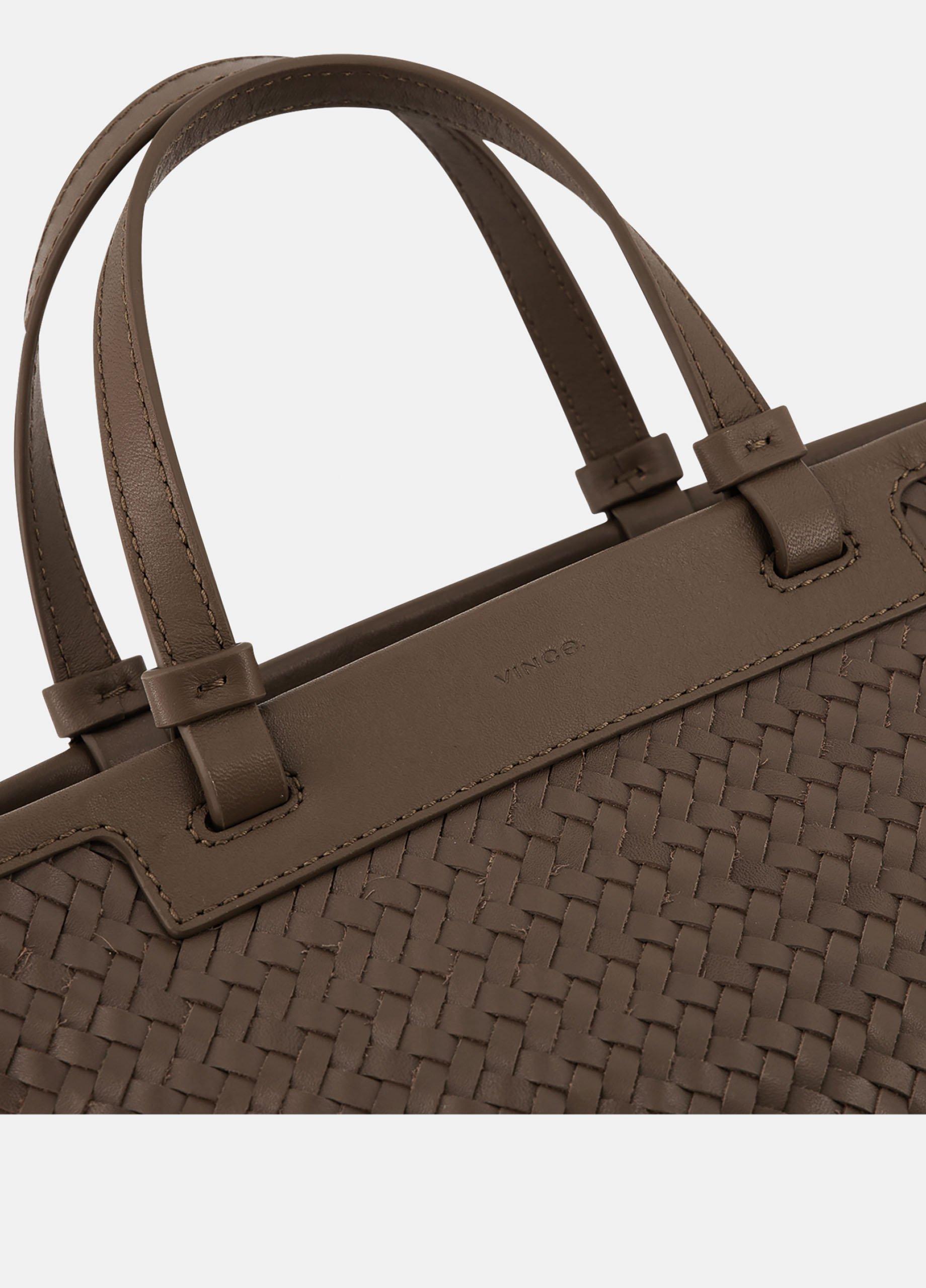 Marin Woven Leather Mini Tote image number 1