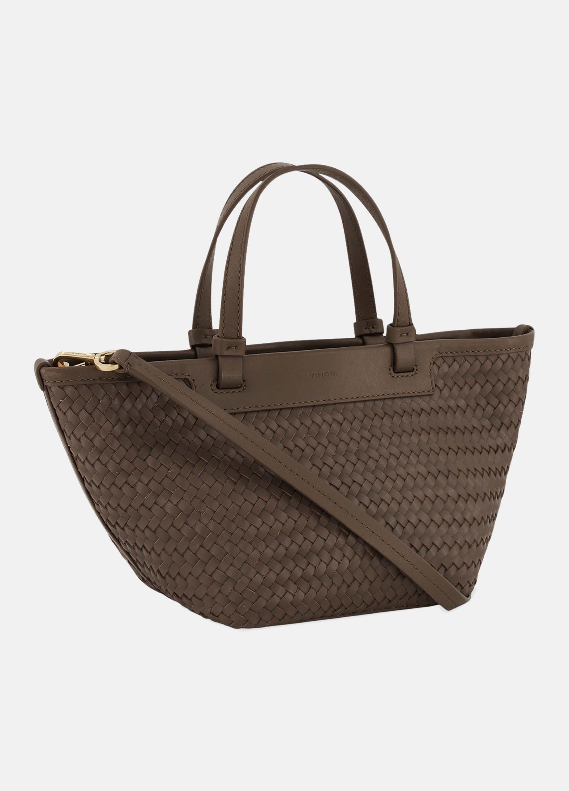 Marin Woven Leather Mini Tote image number 2