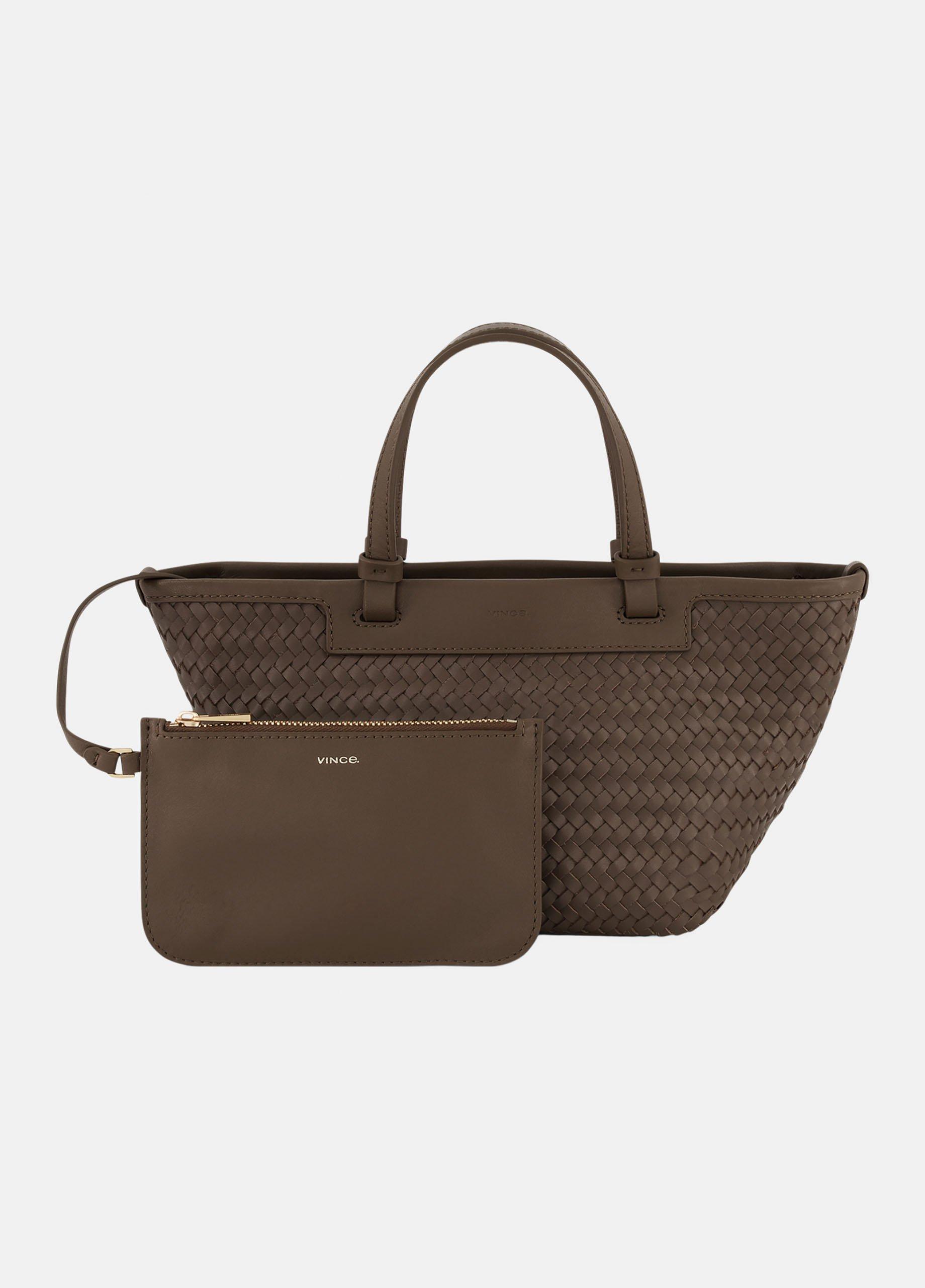 Marin Woven Leather Mini Tote image number 3