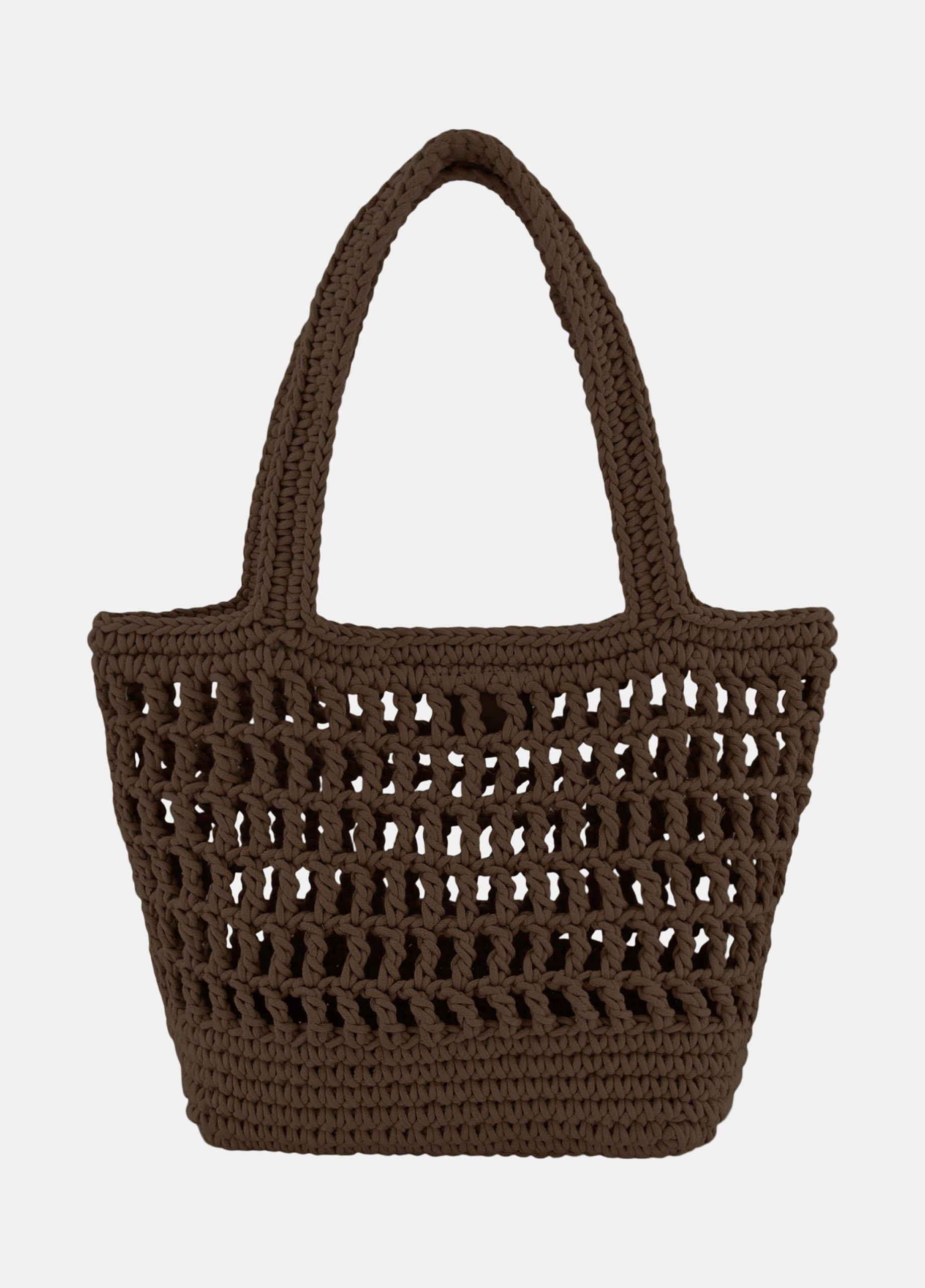 Barcelona Cotton Crochet Small Tote image number 3