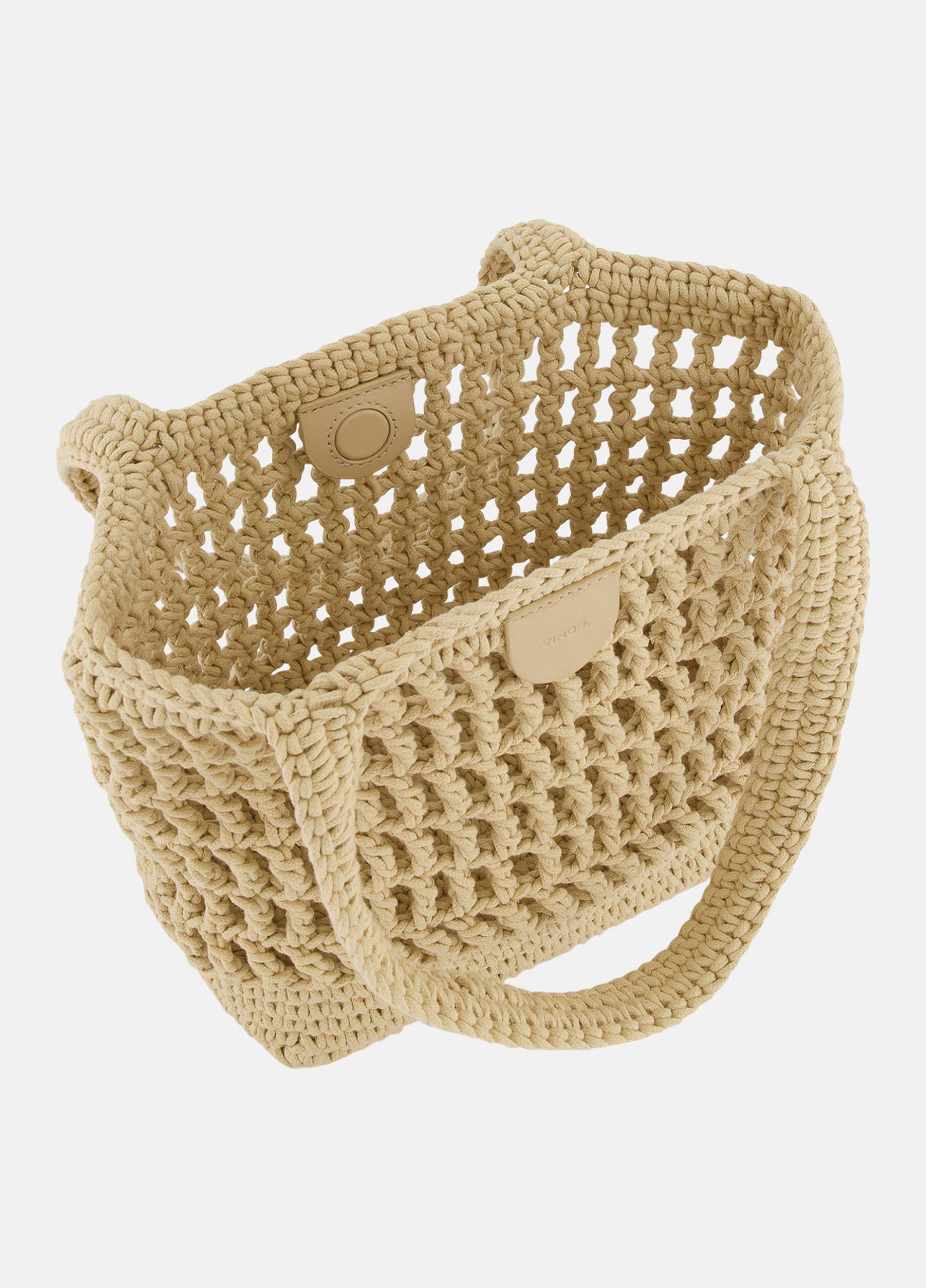 Barcelona Cotton Crochet Small Tote image number 2