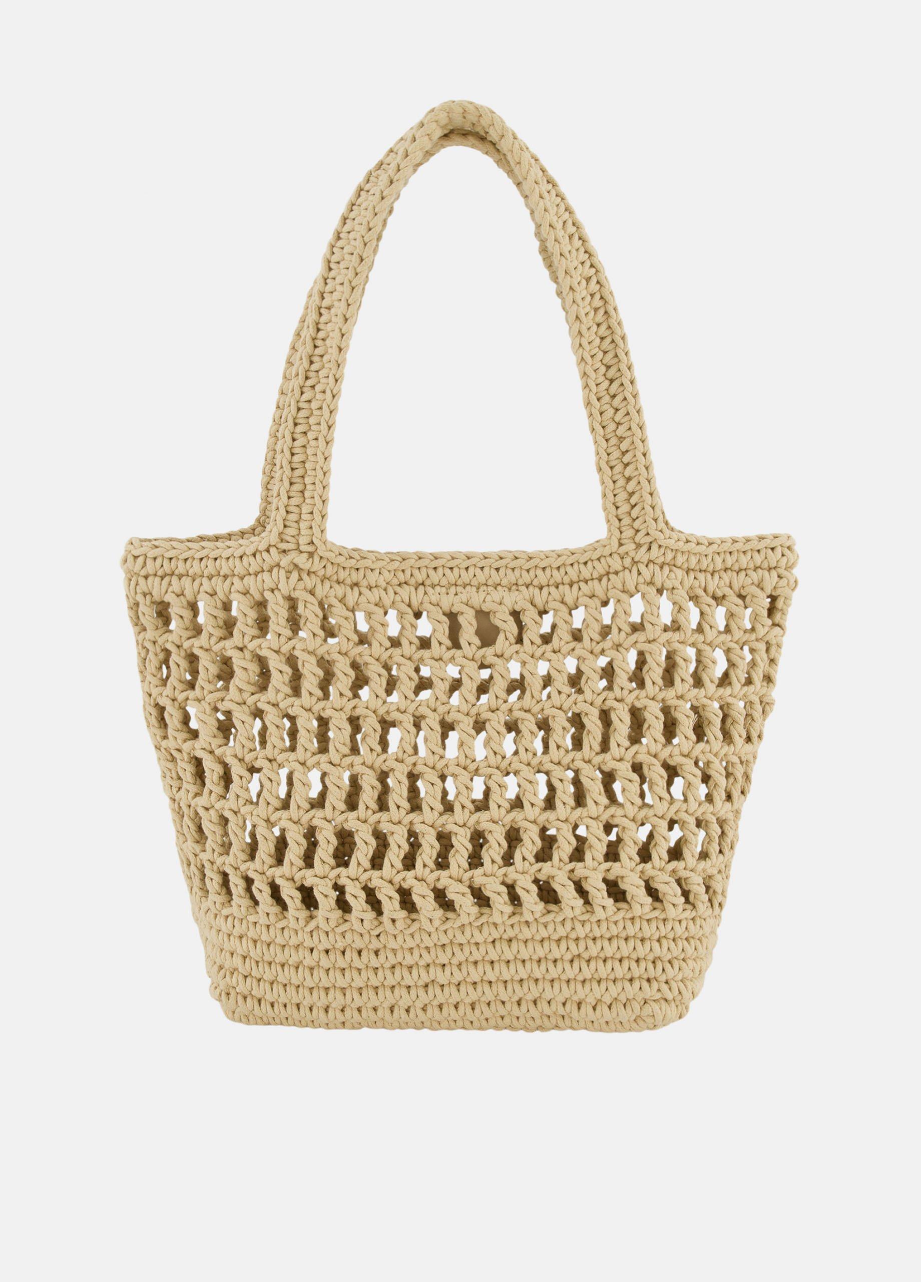 Barcelona Cotton Crochet Small Tote image number 3