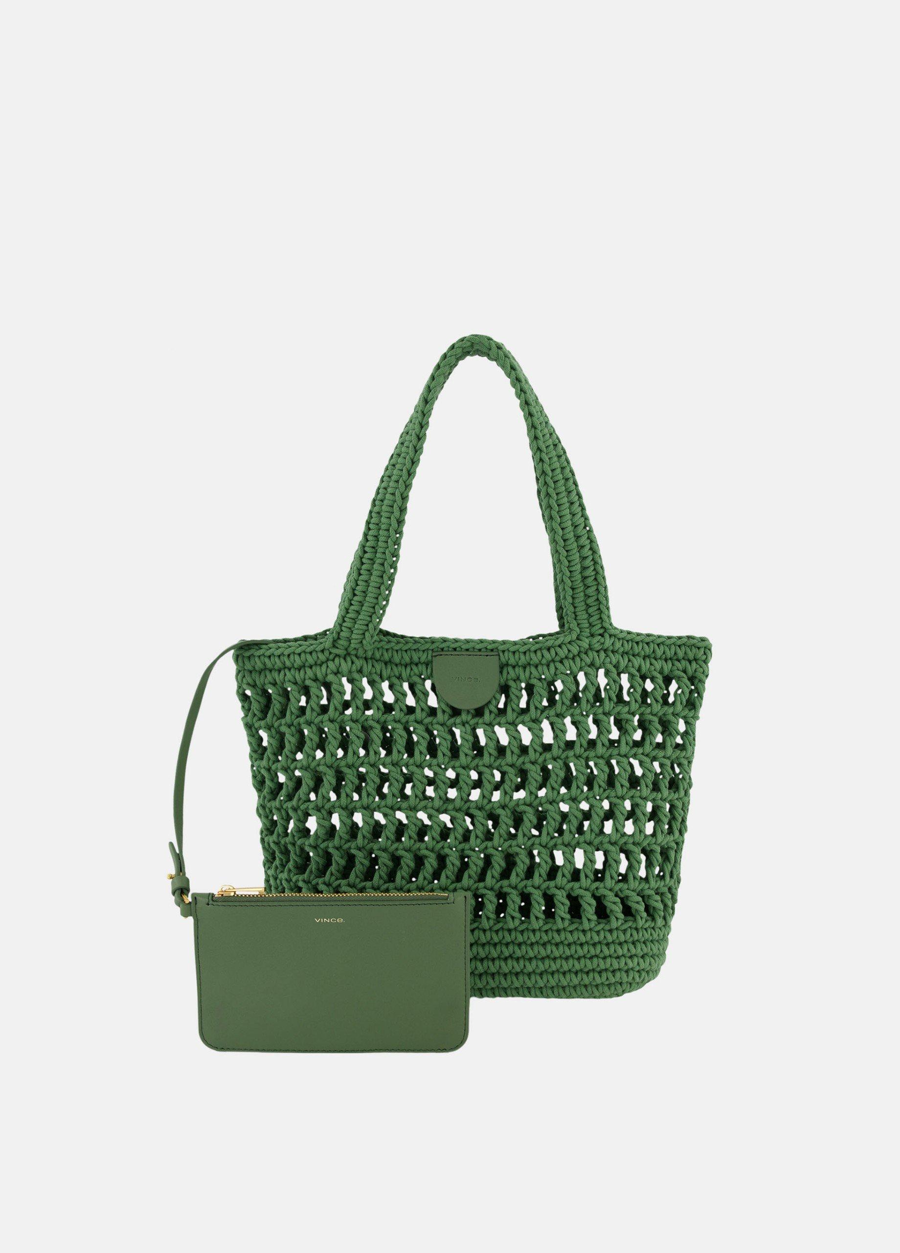 Barcelona Cotton Crochet Small Tote from Vince - $178