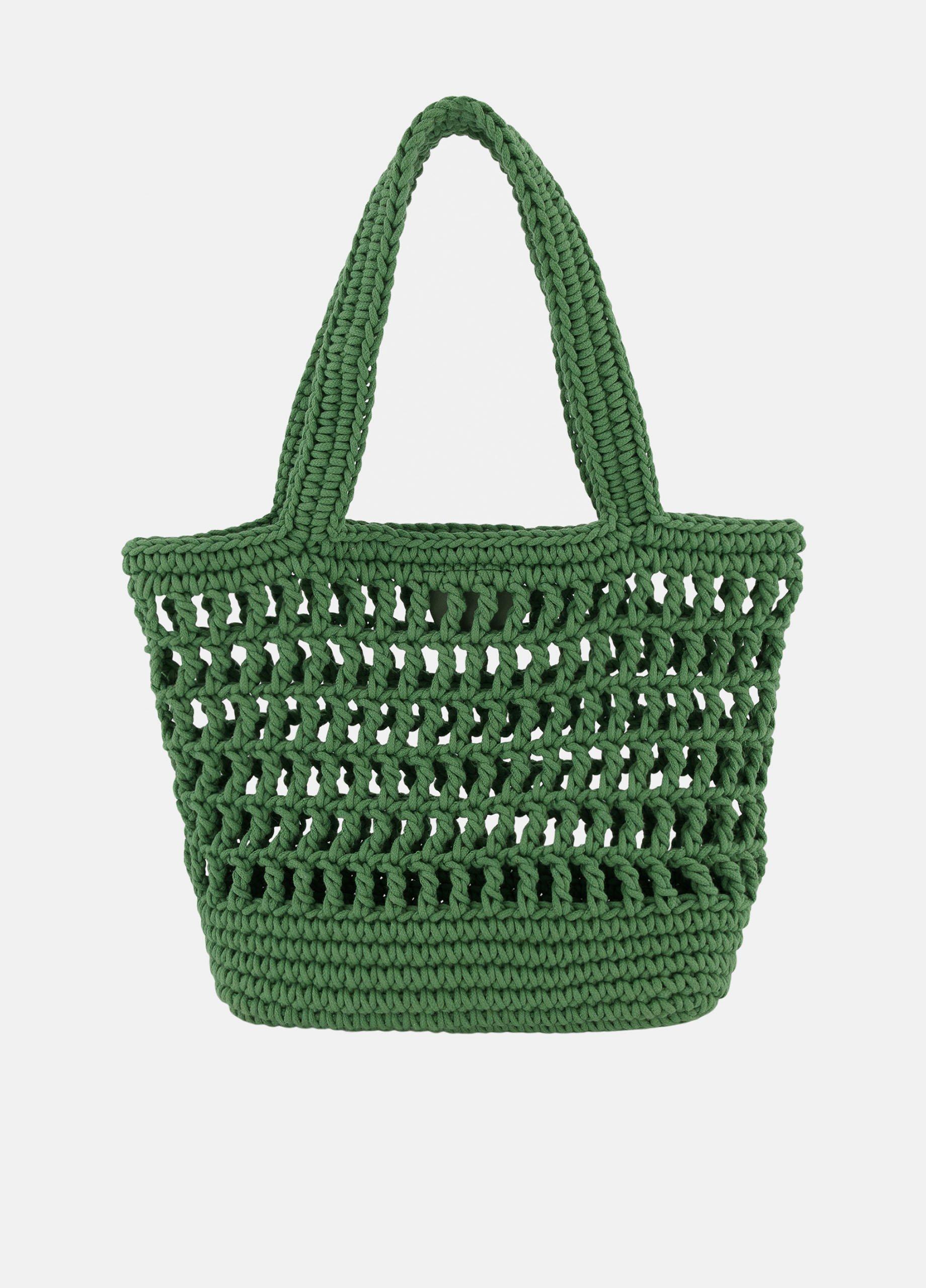 Barcelona Cotton Crochet Small Tote image number 3