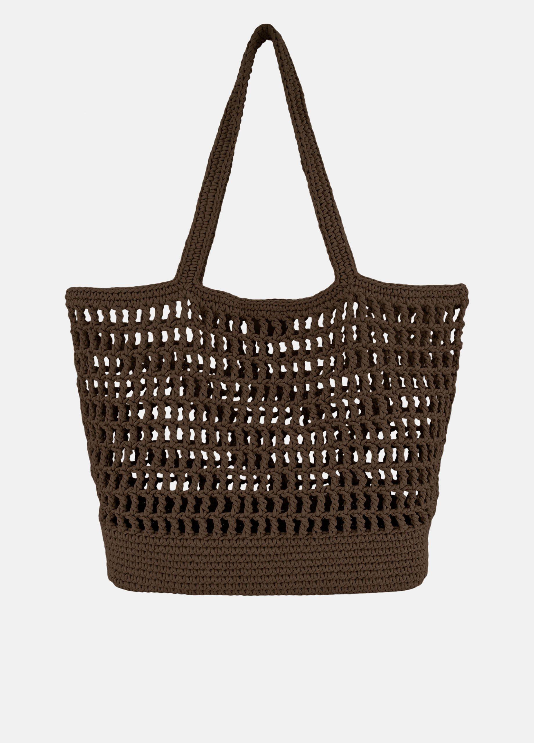 Barcelona Cotton Crochet Large Tote image number 3