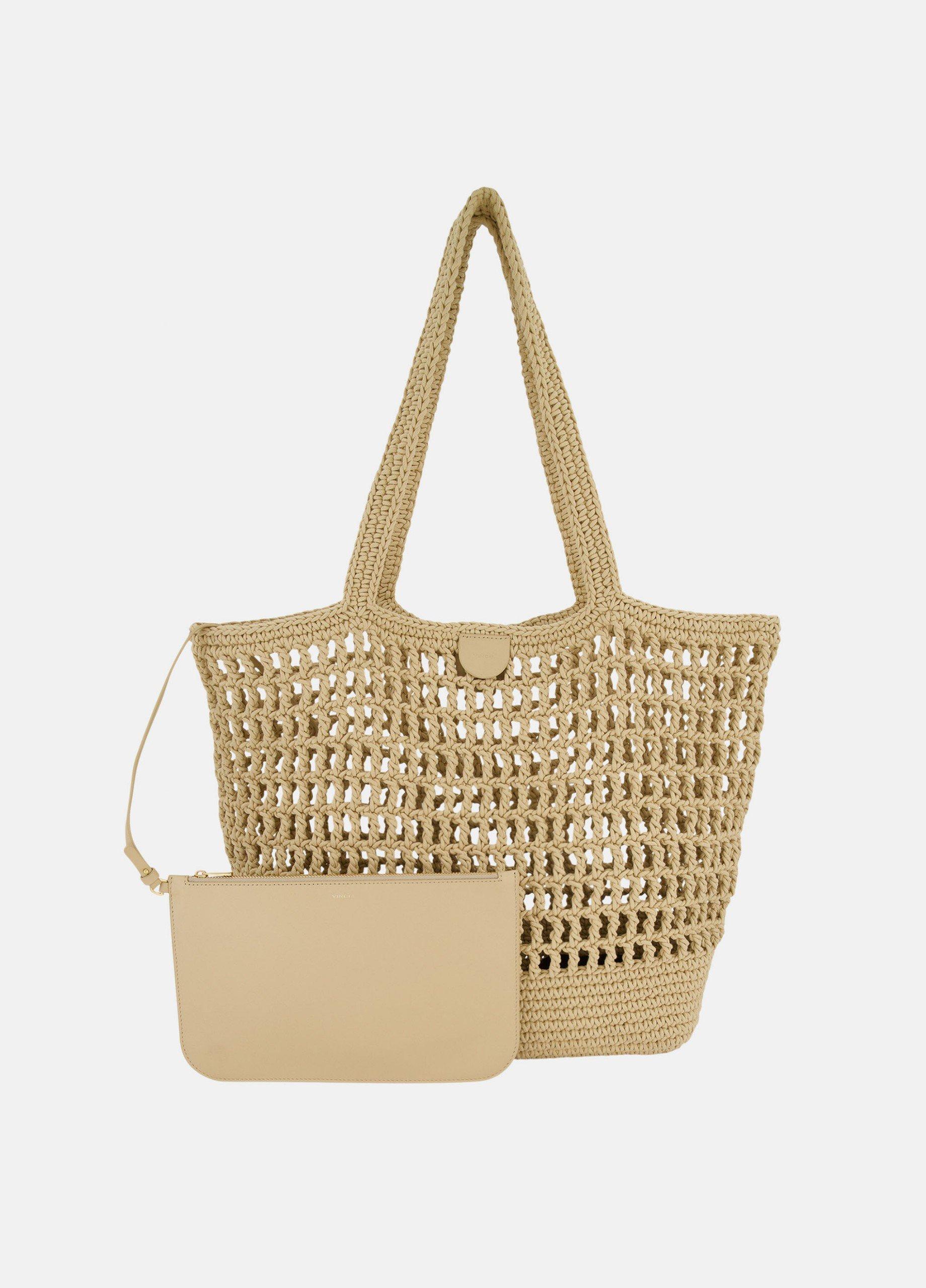 Barcelona Cotton Crochet Large Tote image number 0