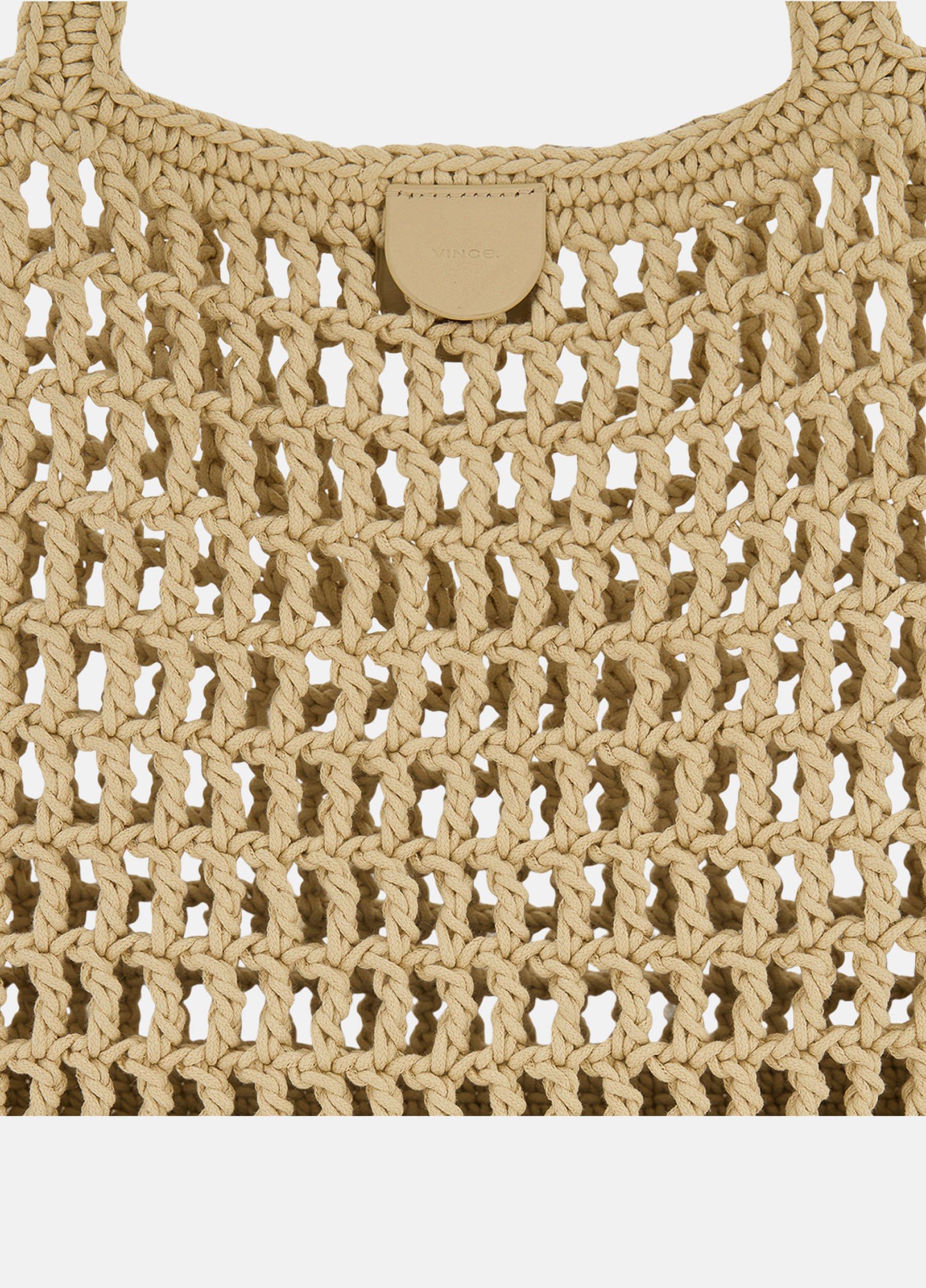 Barcelona Cotton Crochet Large Tote image number 1