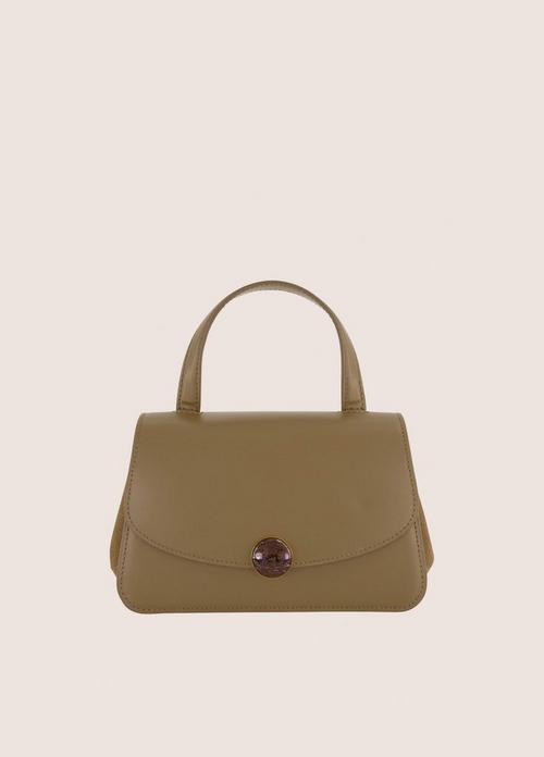 Flora Leather Mini Top-Handle Bag