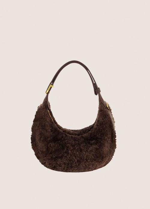 Eris Shearling Mini Hobo Bag