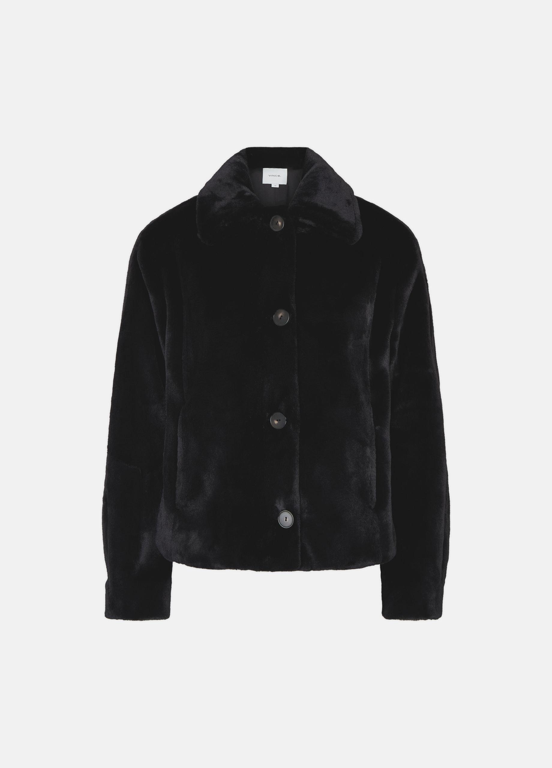 Faux-Fur Trucker Jacket image number 0