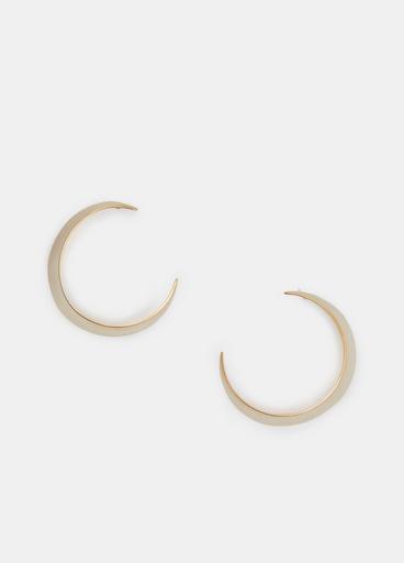 8.6.4 / Large Stud Half Hoop Earrings image number 1
