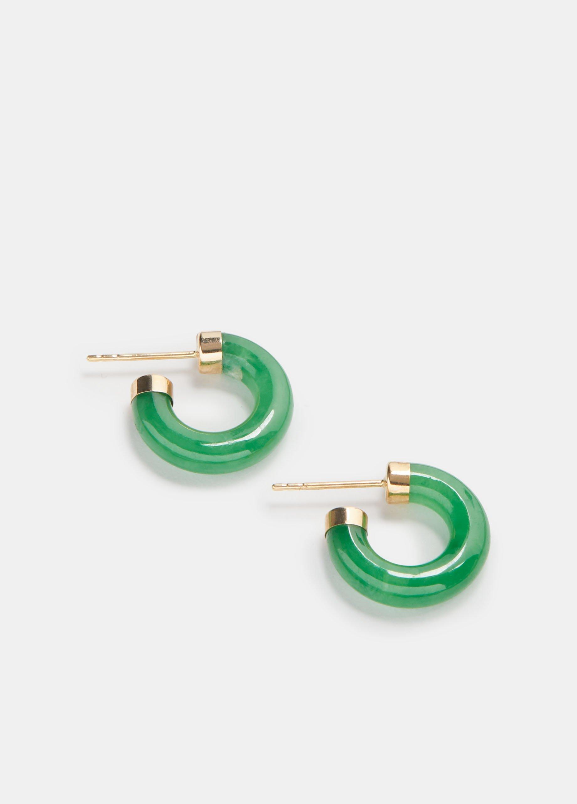 LOREN STEWART / Mini Stone Hoops image number 0