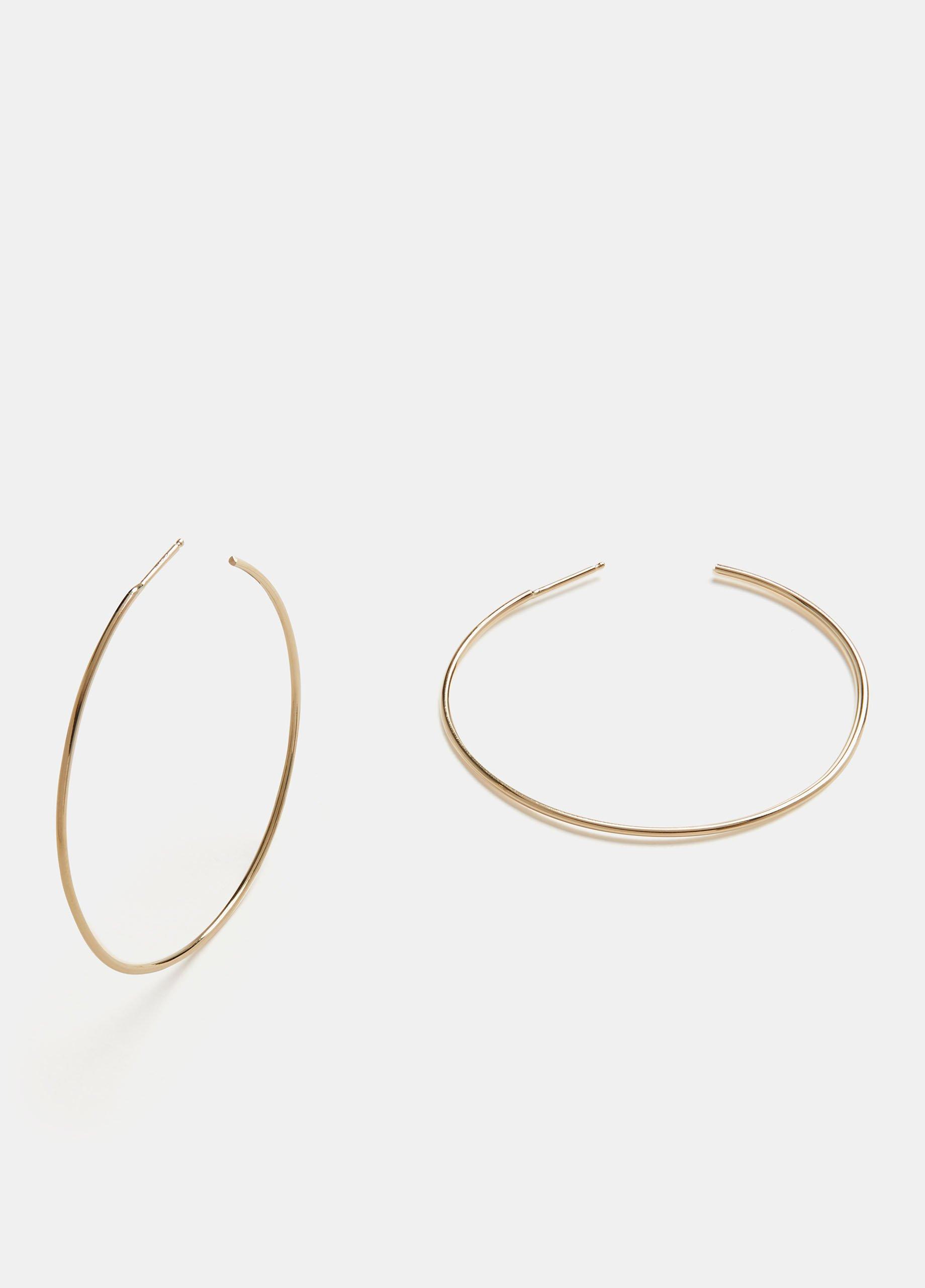 KRISTEN ELSPETH / Large Thread Arc Hoops image number 1