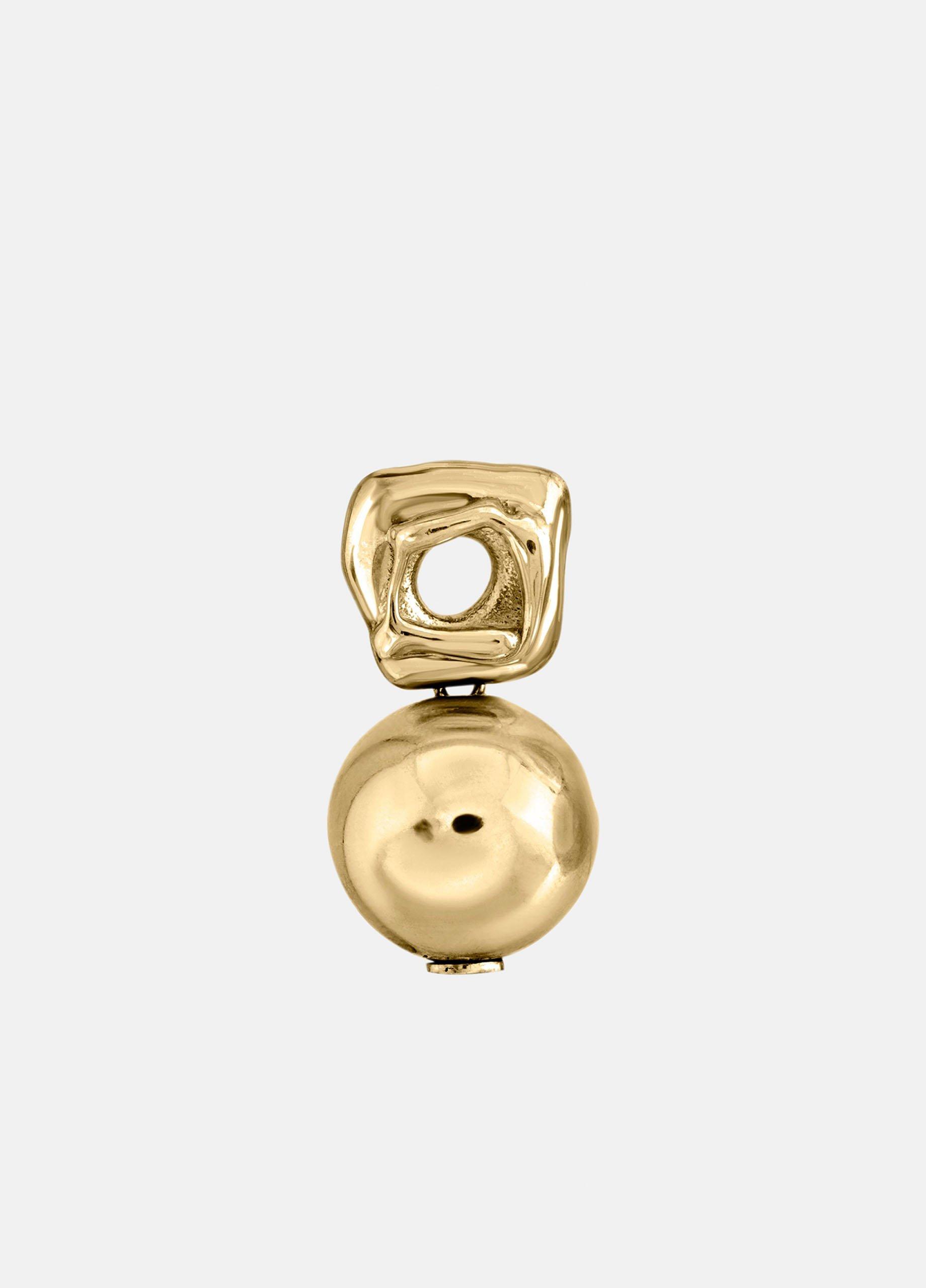 Modern Weaving / Ball Drop Earrings image number 1