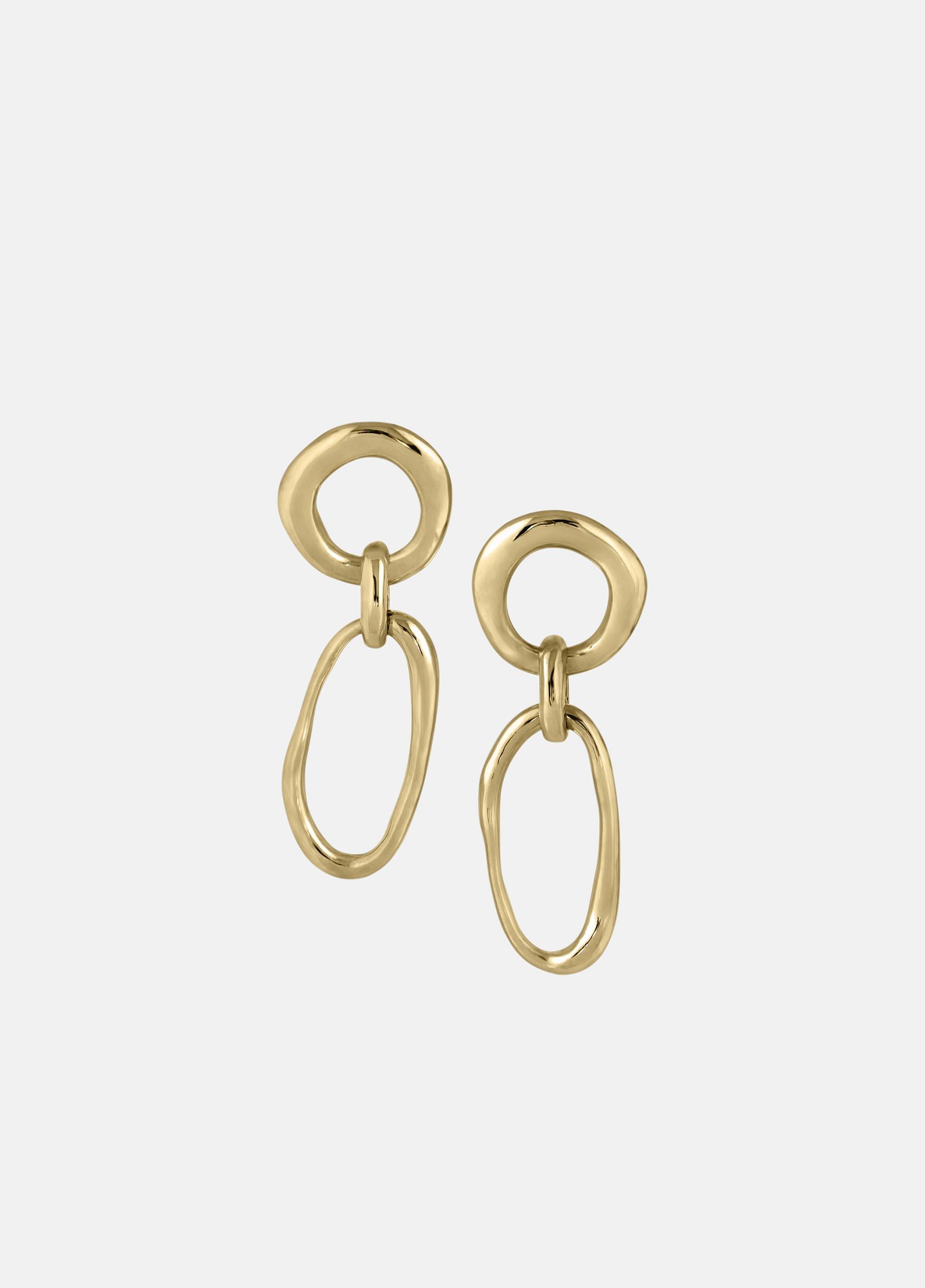Modern Weaving / Circle Oval Earrings in Jewelry | Vince