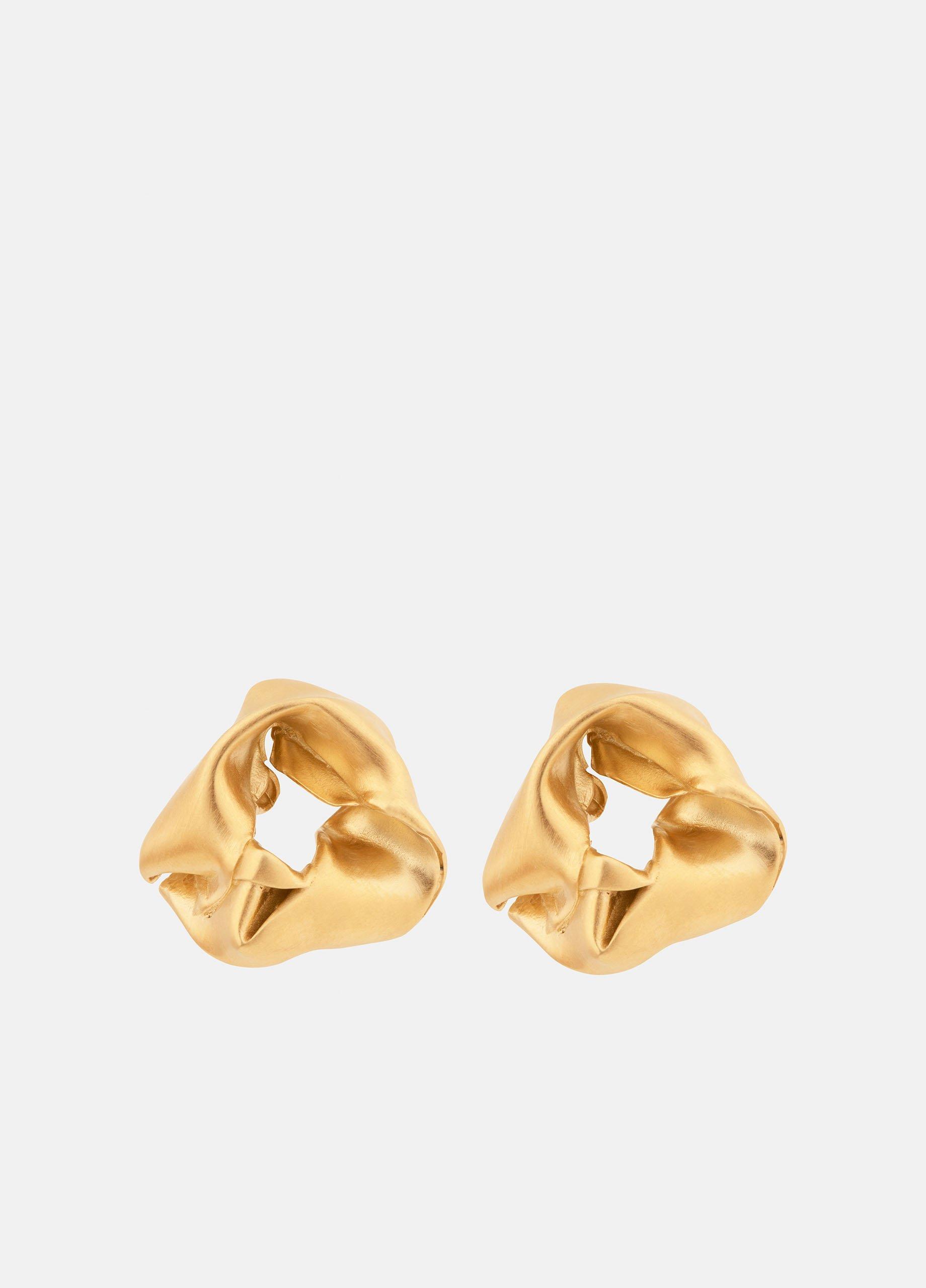 Completedworks Notsobig Scrunch Earrings, Gold Vince