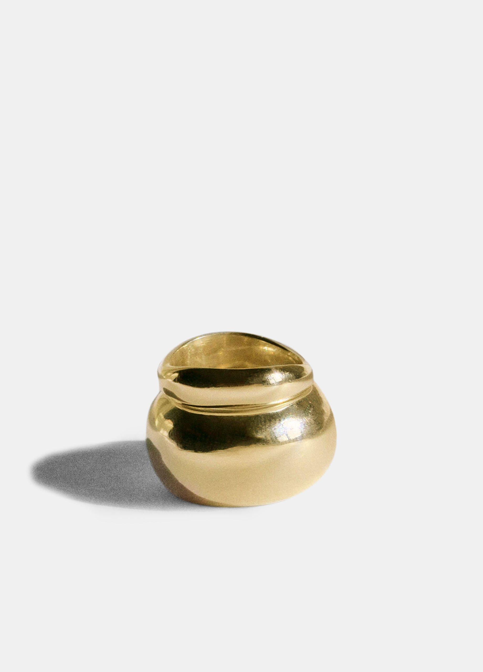 Hernan Herdez Puff Ring Set, Gold, Size 5 Vince