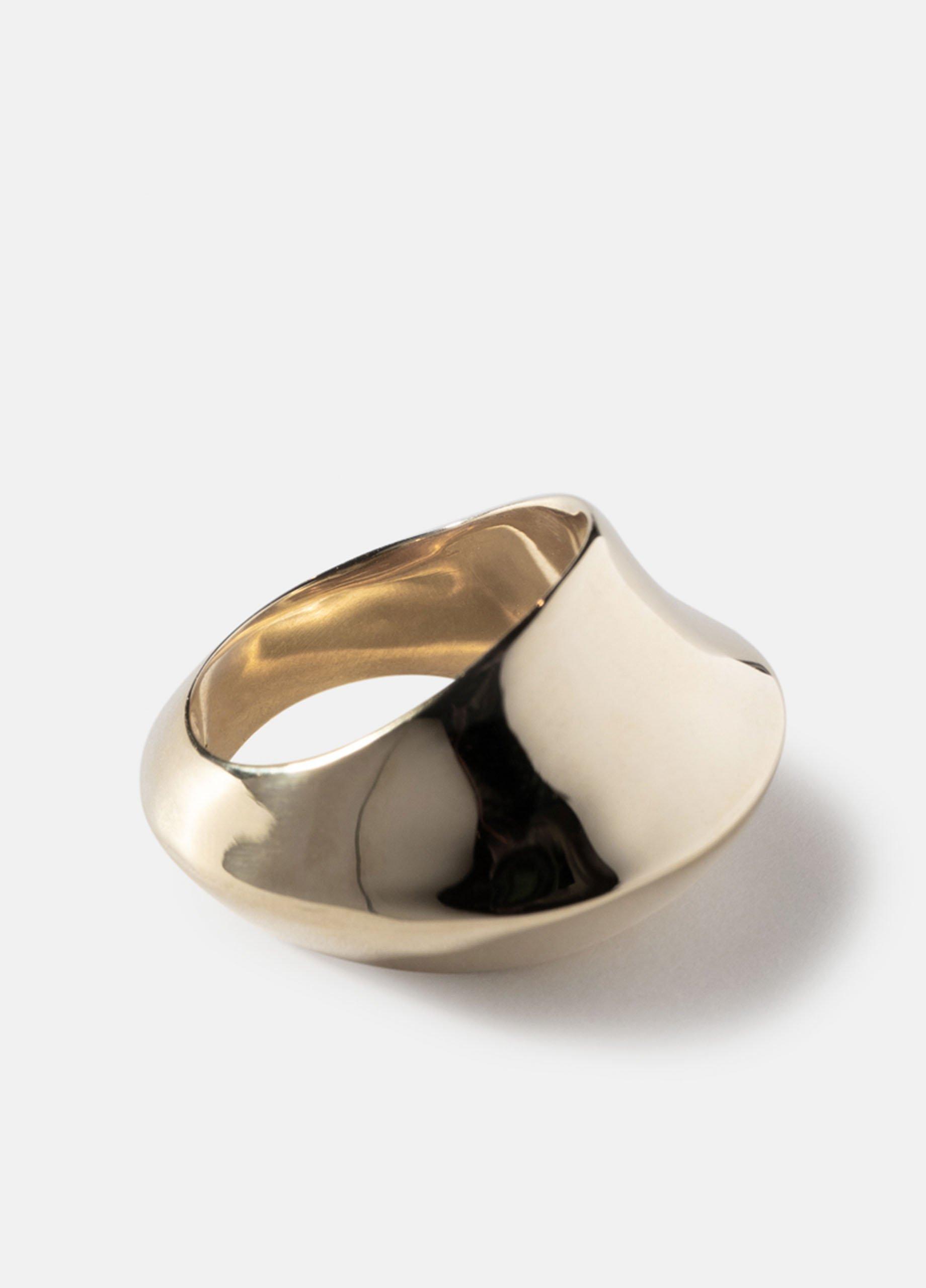 x Faris Sculptural Ring, Bronze, Size 6 Vince