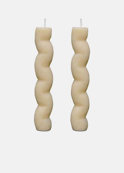 Common Body/ Pair of Serpentine Candles