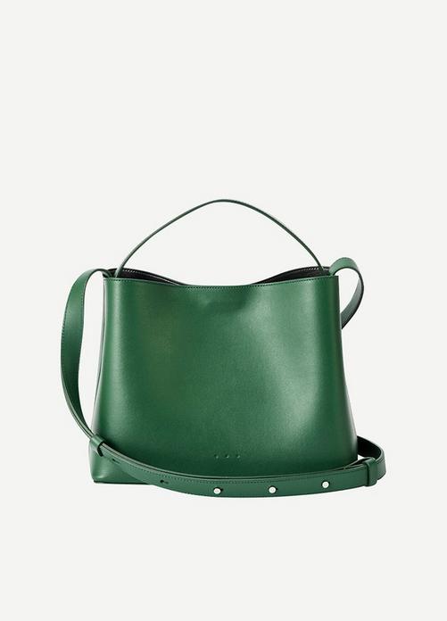 Mini sac leather handbag Aesther Ekme Burgundy in Leather - 34610220