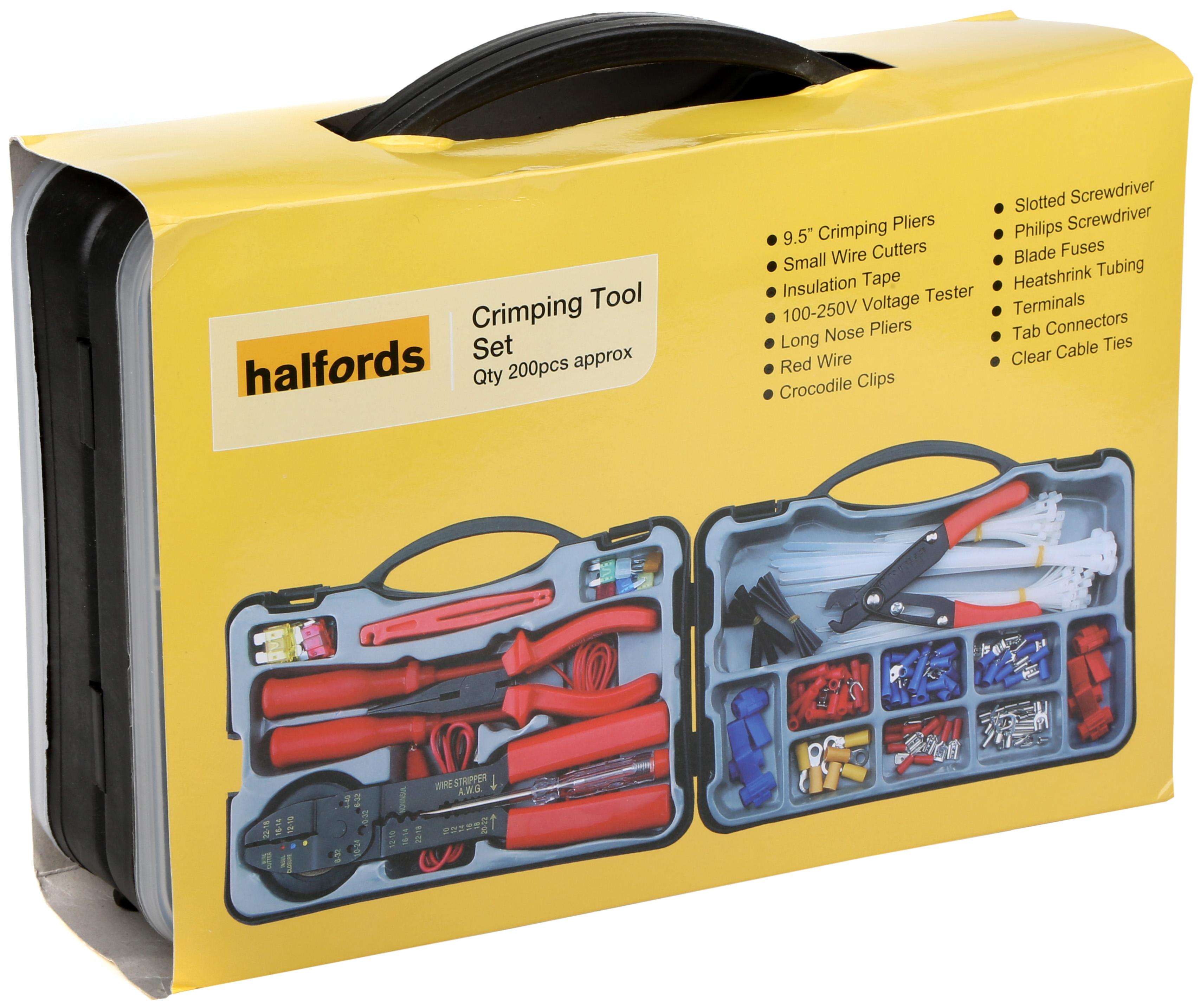 Halfords Electrical Repair Crimping Tool Kit Halfords IE