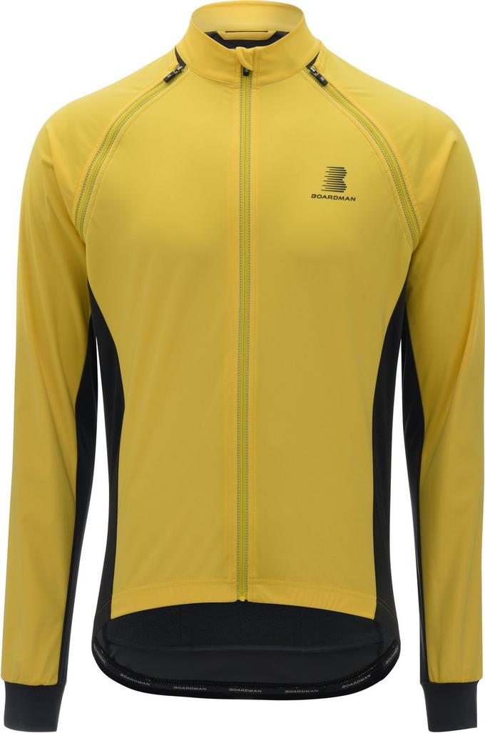 Boardman Mens Windproof Removable Sleeve Jacket Yellow Halfords Uk