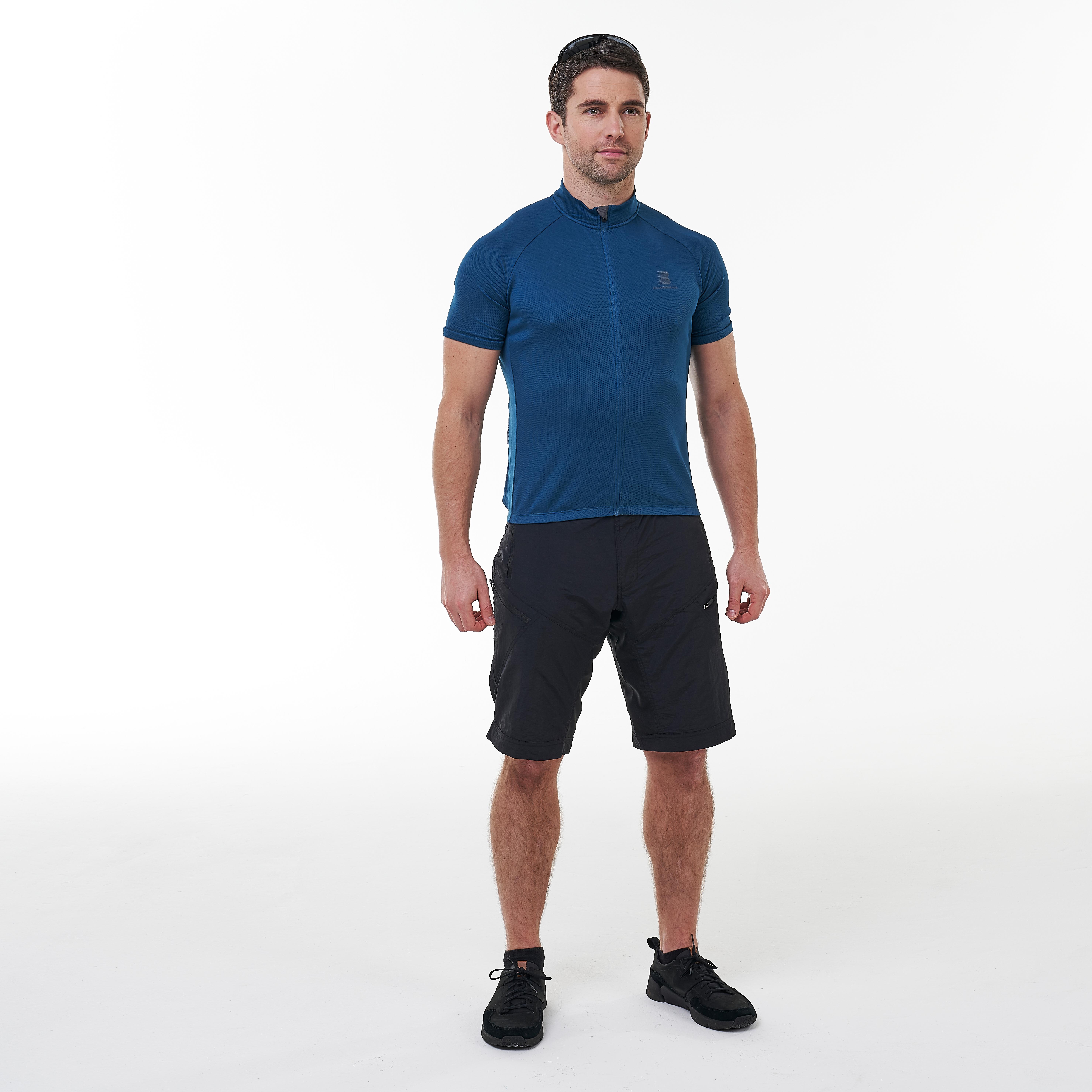 halfords essentials mens cycling shorts