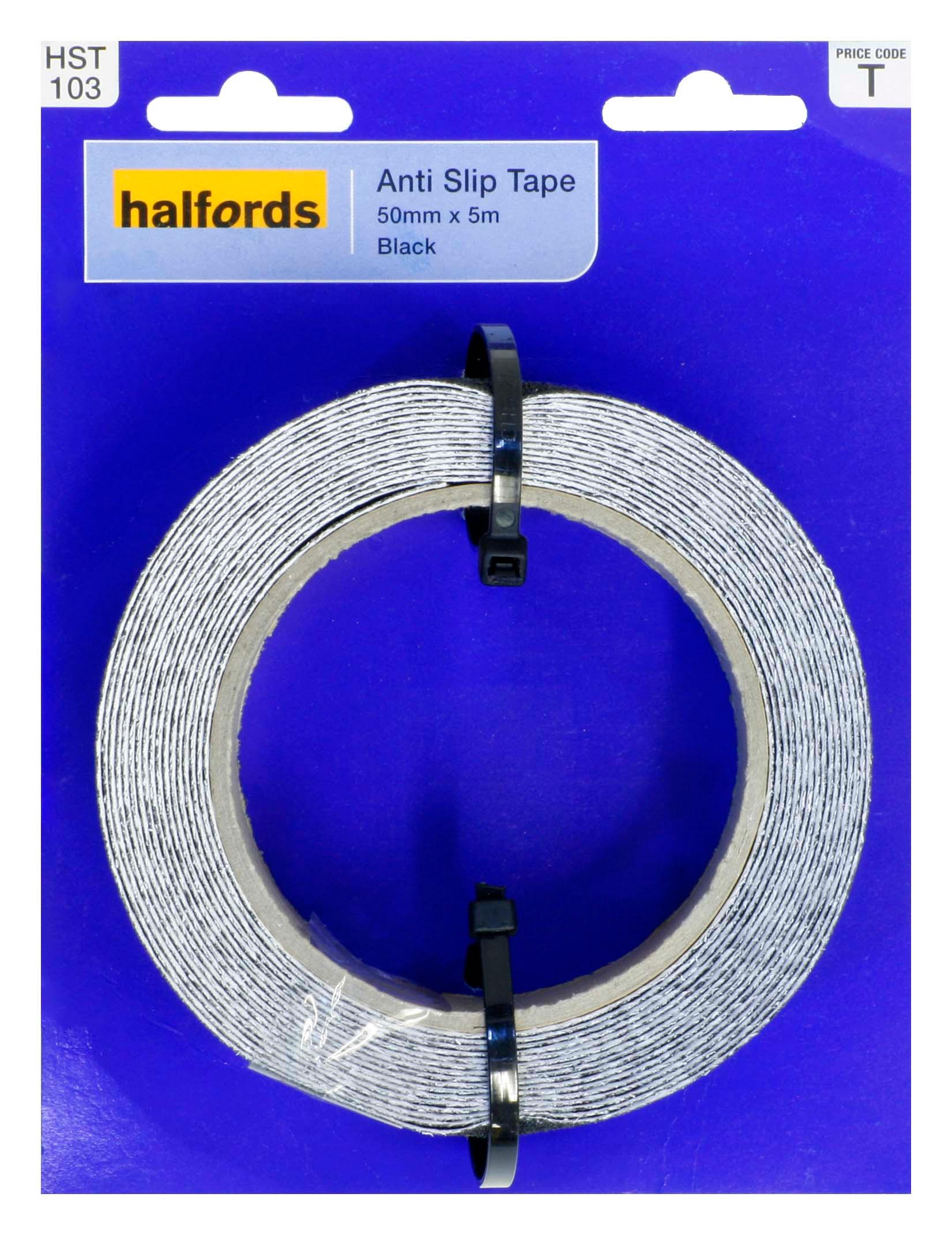 Halfords Anti-Slip Tape 50mmx5m Black 