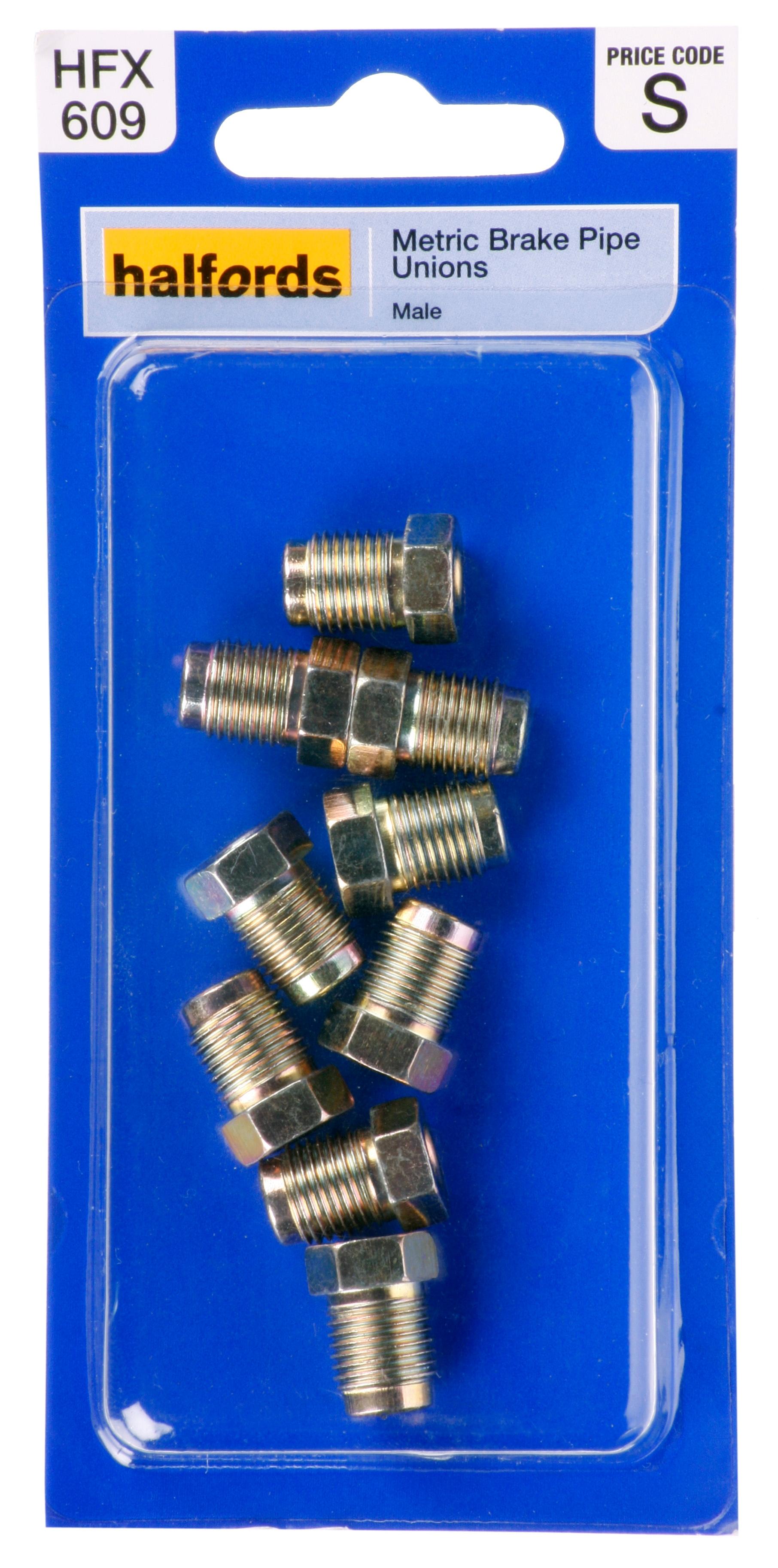 Halfords Brake Pipe Unions Metric Male Halfords IE