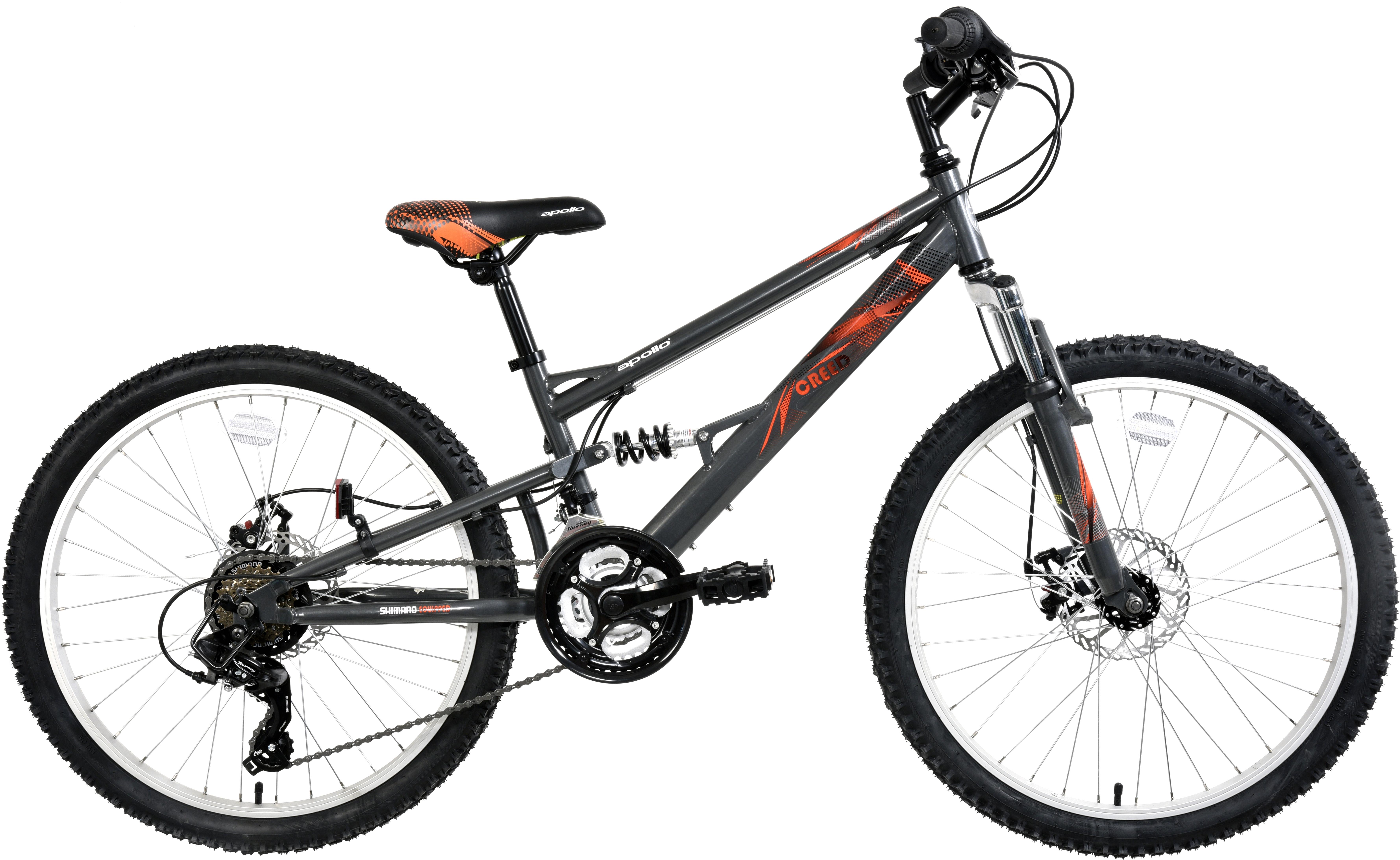 Apollo Creed Junior Mountain Bike 24" Wheel Halfords UK