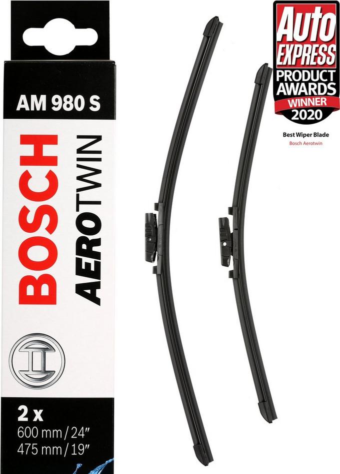 Bosch Am980s Wiper Blades Front Pair Halfords Uk