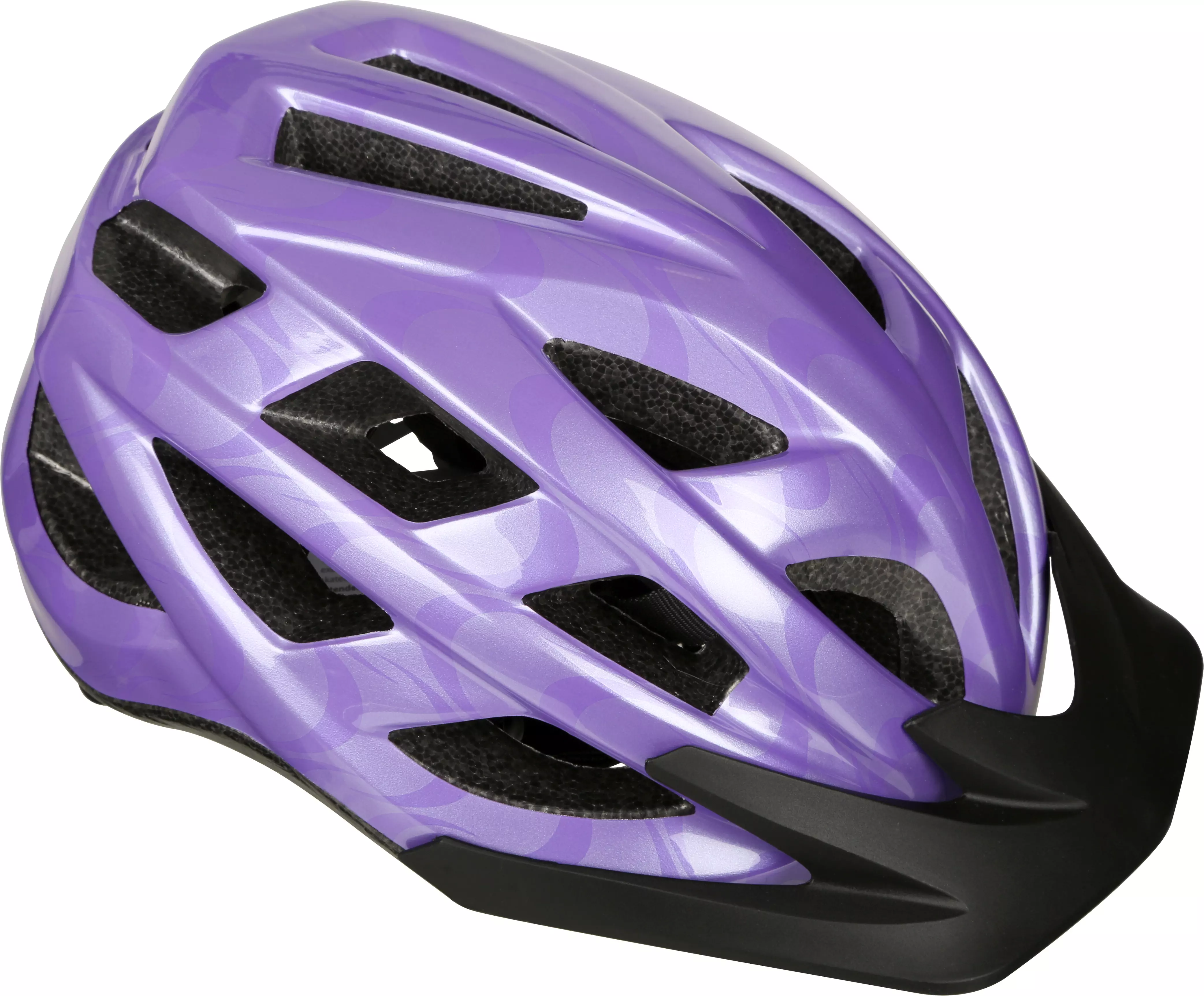Purple Swirl Design Kids Helmet (52 